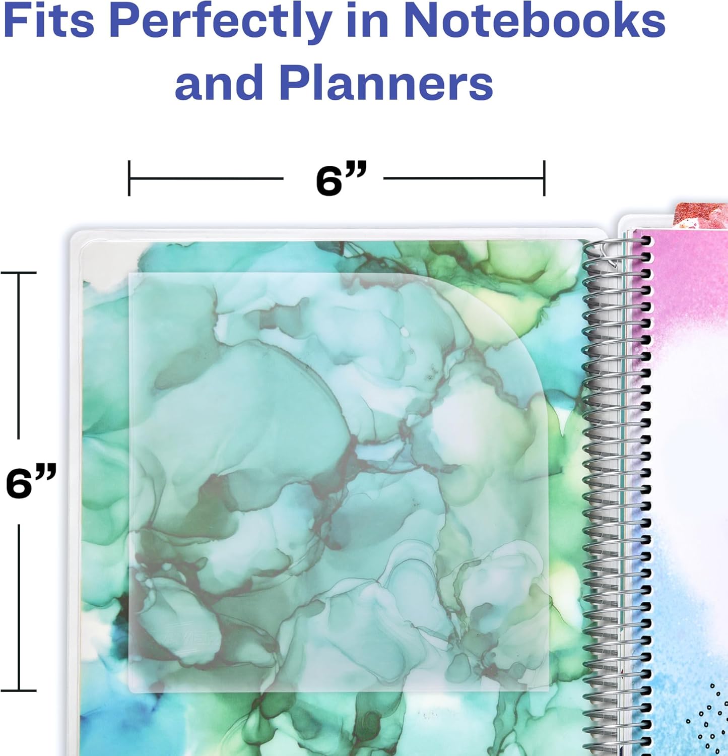 Avery Corner Pockets, 6" x 6", Translucent Pockets for Planners and Notebooks, 2 Adhesive Pockets Total (73715) 3 719DuTEvCWL. AC SL1500 - northernschoolofshiatsu.co.uk