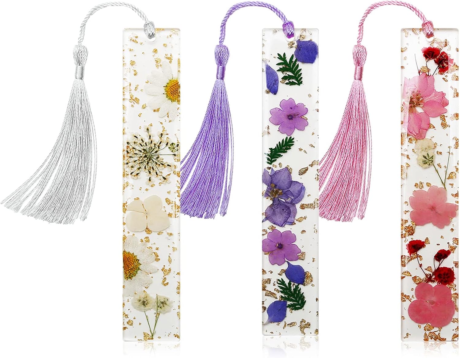 Book Marks for Book for Women, Kaluofan 2PCS Dried Flower Bookmarks with Tassels, Bookmarks for Women, Durable Handmade Dried Flower Resin Bookmarks, Pretty and Increase Reading Interest 40 719cDoLGbbL. AC SL1500 - northernschoolofshiatsu.co.uk