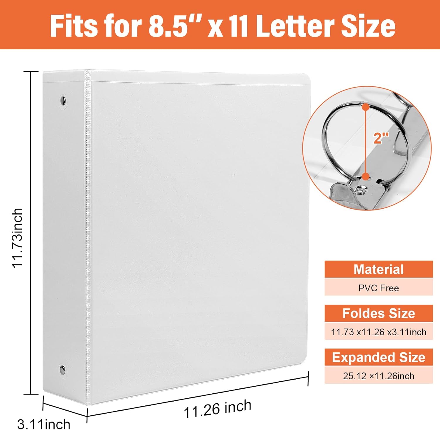 2-inch 3-Ring-Binders with Pockets, Durable 2'' View-Binder Fits US Letter Size 8.5'' x 11'' Paper - White Presentation Binders for Office/Home/Back to School Use, Pack of 6 (2-inch) 2 719iXfCr+9L. AC SL1500 - northernschoolofshiatsu.co.uk