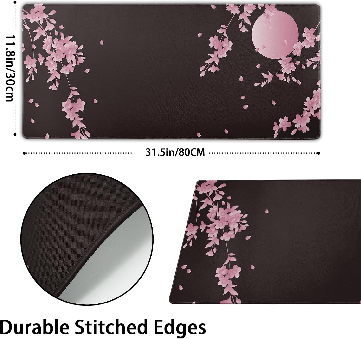 Black and White Mouse Pad 31.5”x11.8” Geometric Design Extended Large Mousepad Keyboard Mouse Mat Desk Pad Non-Slip Rubber Base Stitched Edge Large XXL Mousepad for Gaming Laptop Computer Desktop 195 71AGOPfIKJL. AC SL1500 - northernschoolofshiatsu.co.uk