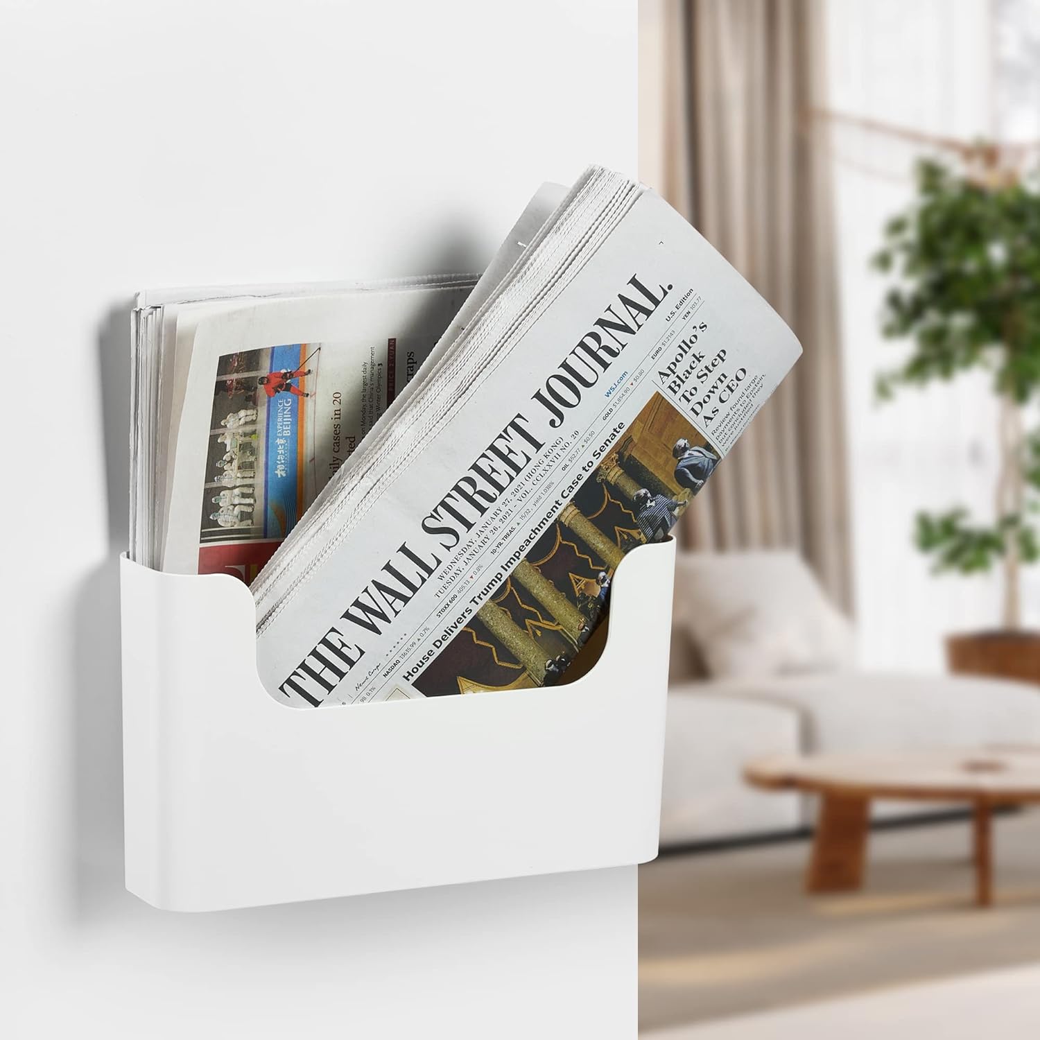 YOHOM No Drilling File Holder Wall Mails Magazines Organizer Adhesive Door Mount, Single Pocket, (White 1) 5 71AJgnznaHL. AC SL1500 - northernschoolofshiatsu.co.uk