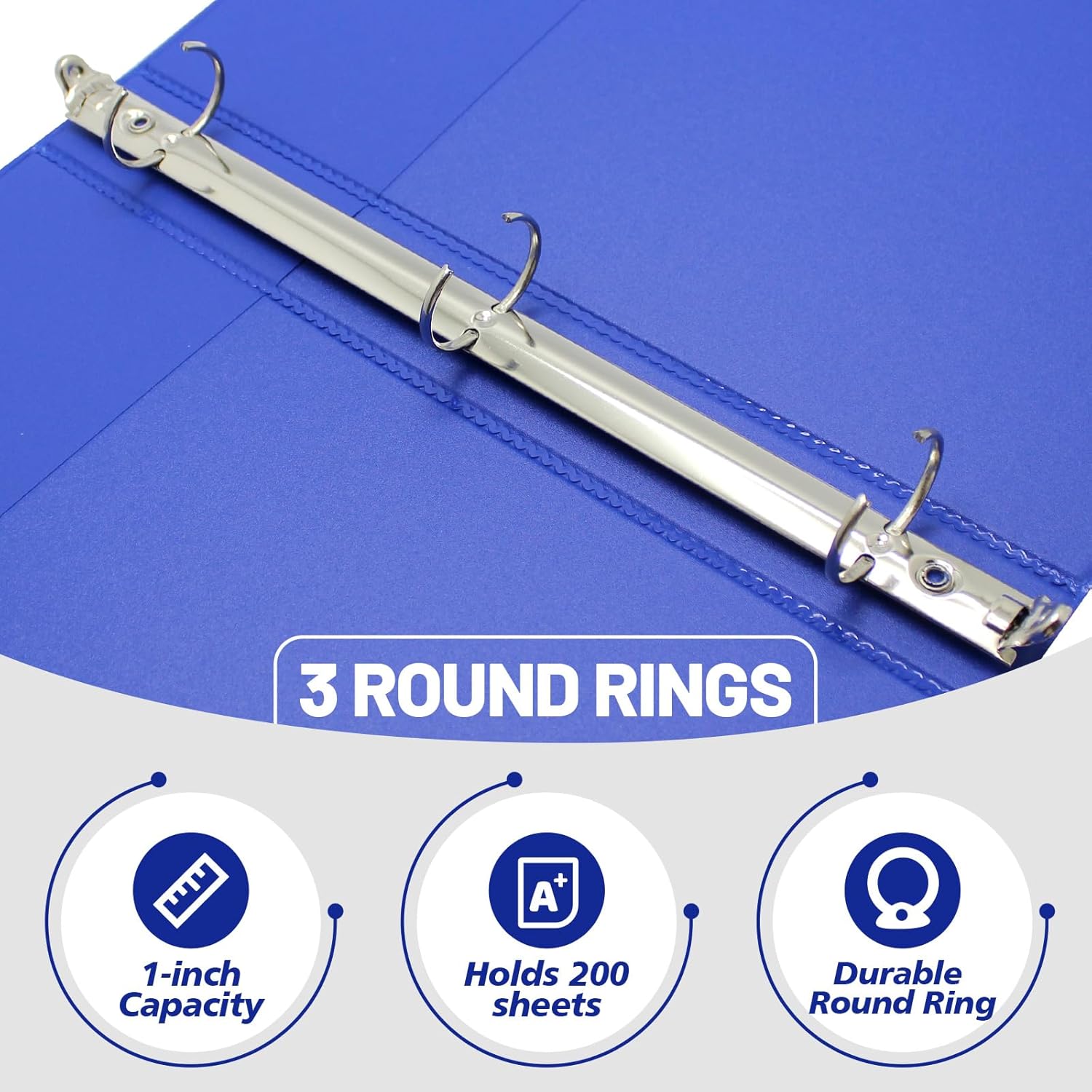 Binders 1 Inch Clear View Cover 1 Inch Binders 3 Ring, Holds 8.5 * 11 inch Papers, 3 Ring 1 Inch Binders for Office, Home, and School Use, 6 Pack (6-Color) 3 71AfwN4H+bL. AC SL1500 - northernschoolofshiatsu.co.uk