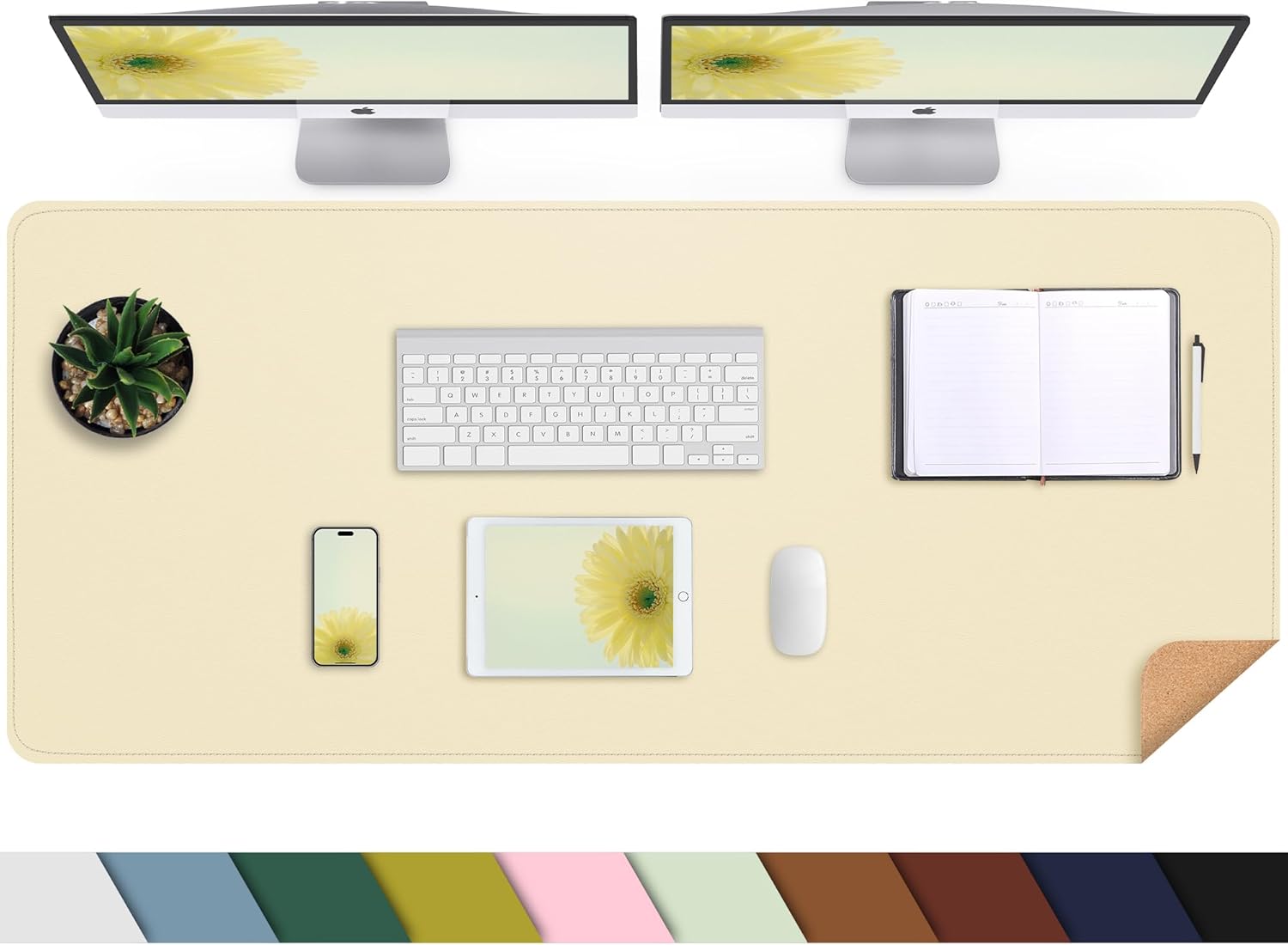 Large Desk Mat 47.2" x 17" Leather Desk Pad Protector with Natural Cork & PU Leather, Non-Slip Office Desk Mat, Large Mouse Pad, Waterproof Desk Blotter pad for Office&Home(Black) 204 71AhYkAZjoL. AC SL1500 - northernschoolofshiatsu.co.uk