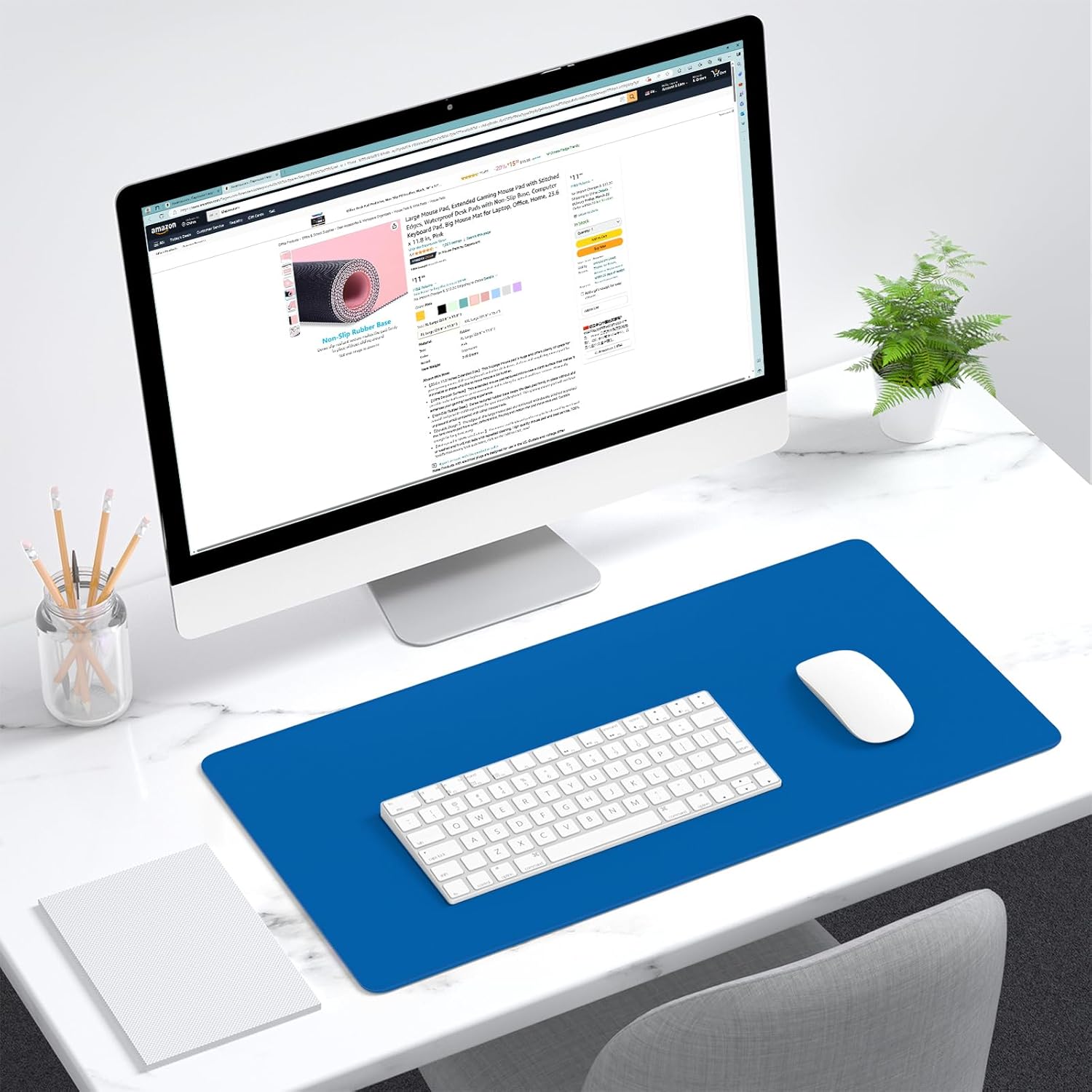 Dapesuom Large Mouse Pad, Extended Gaming Mouse Mat with Stitched Edges, Full Size Desk Mats with Non-Slip Base, Computer Big Desktop Keyboard Pad for Gamer, Laptop, Office, 23.6 x 11.8 in, Pink 49 71BBHA9LKWL. AC SL1500 - northernschoolofshiatsu.co.uk