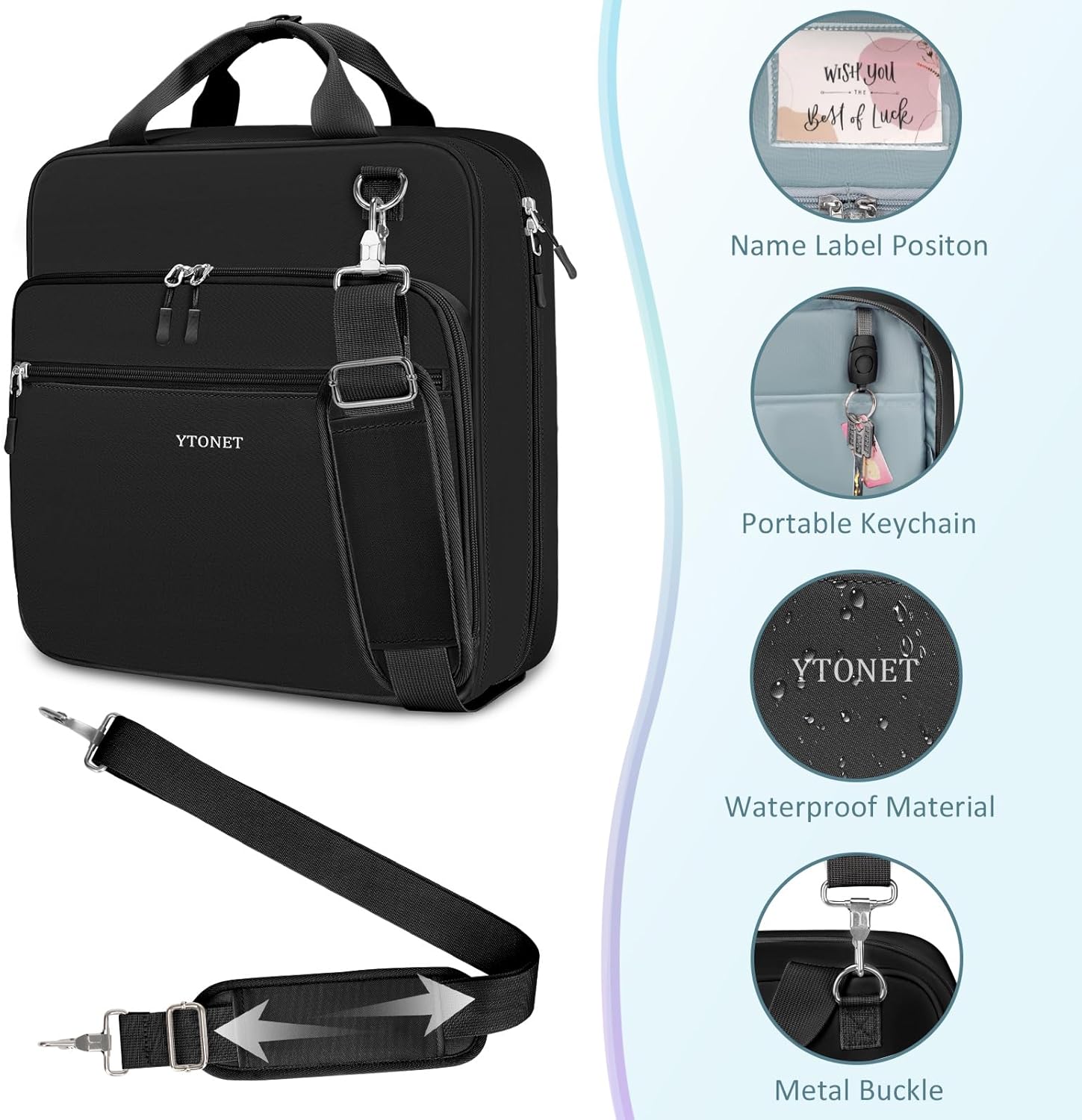 Ytonet Zipper Binder with Shoulder Strap, 3 Inch 3 Ring Binder with Zipper, 600 Sheets Large Capacity Waterproof School Binders Organizer for Girls Students Fit 15.6 Inch Laptop, Purple 16 71BVsupMXvL. AC SL1500 - northernschoolofshiatsu.co.uk
