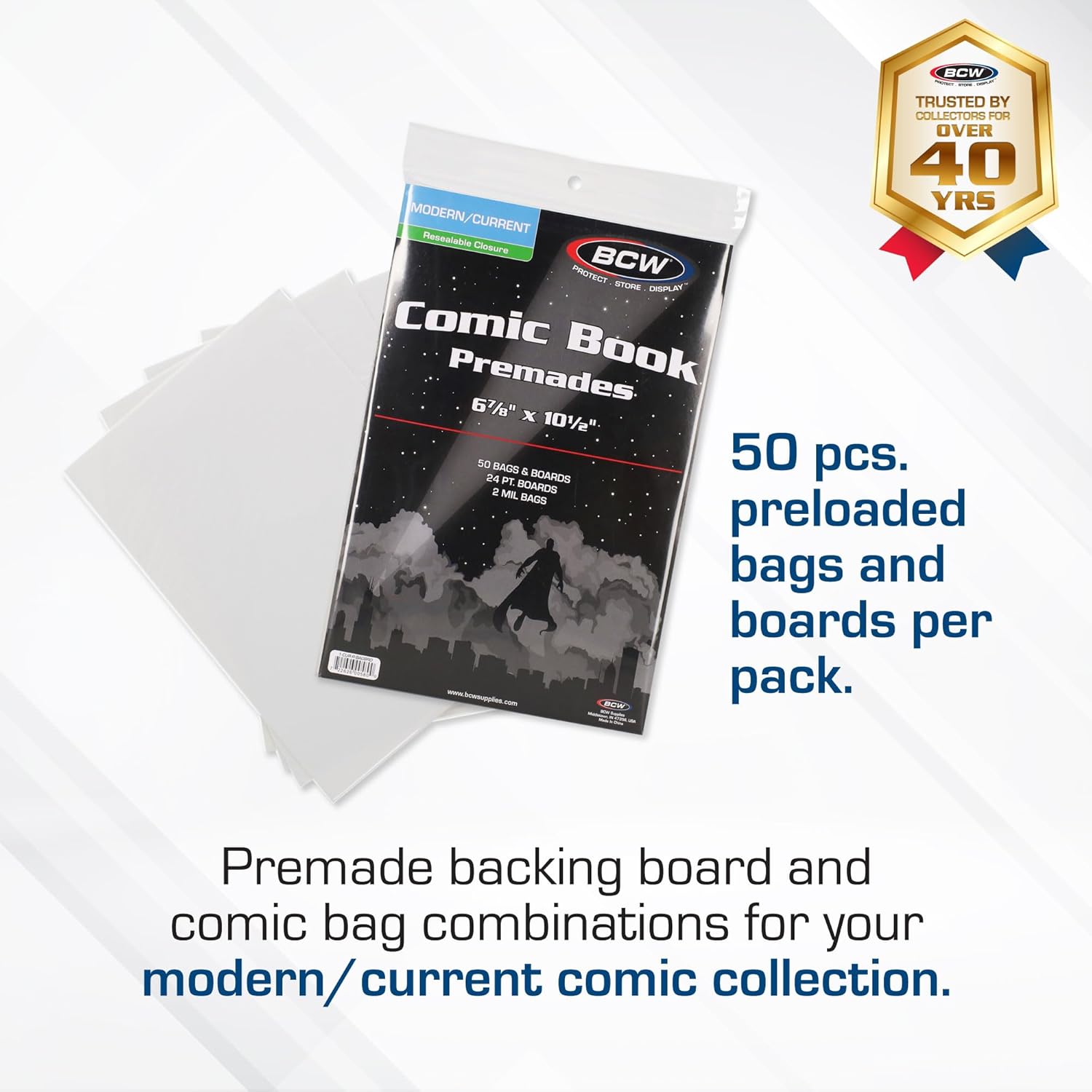 BCW Current Premade Resealable Comic Bags and Boards | Modern Comic Book Sleeves (50 Pack) 2 71BjjGsC7DL. AC SL1500 - northernschoolofshiatsu.co.uk
