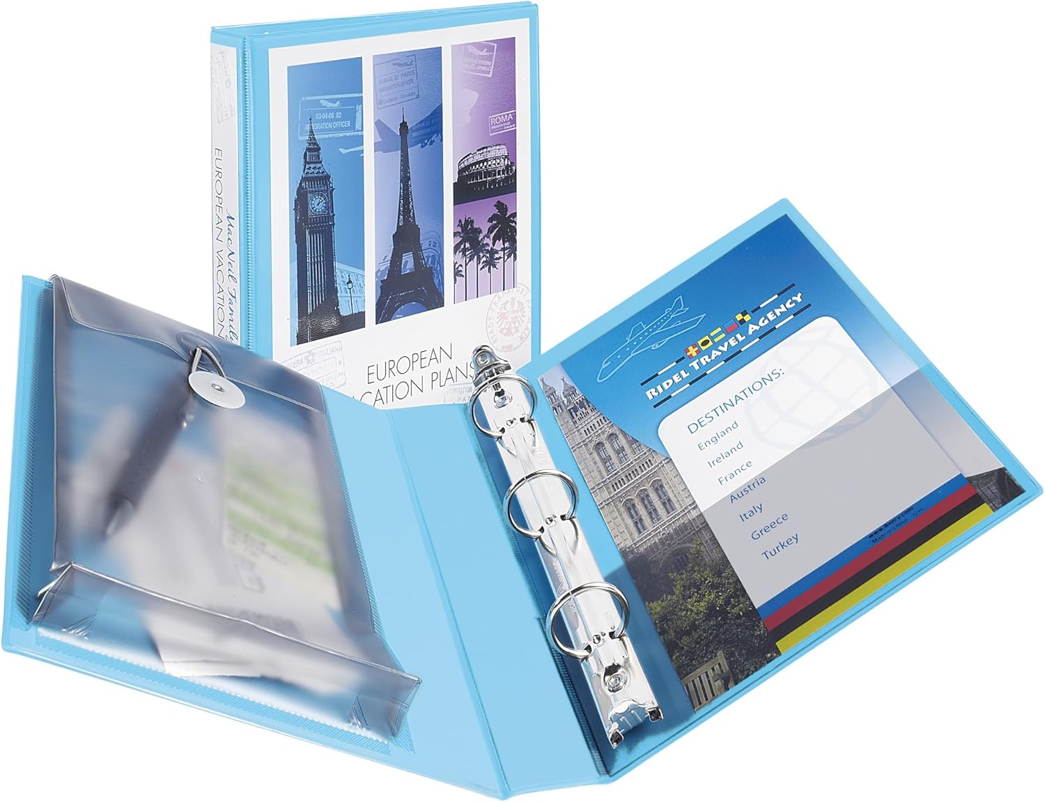Avery Mini Protect and Store View 3 Ring Binder, 1 Inch Round Rings, 1 Light Blue Binder (23014) 7 71CDo1PrugL. AC SL1500 - northernschoolofshiatsu.co.uk