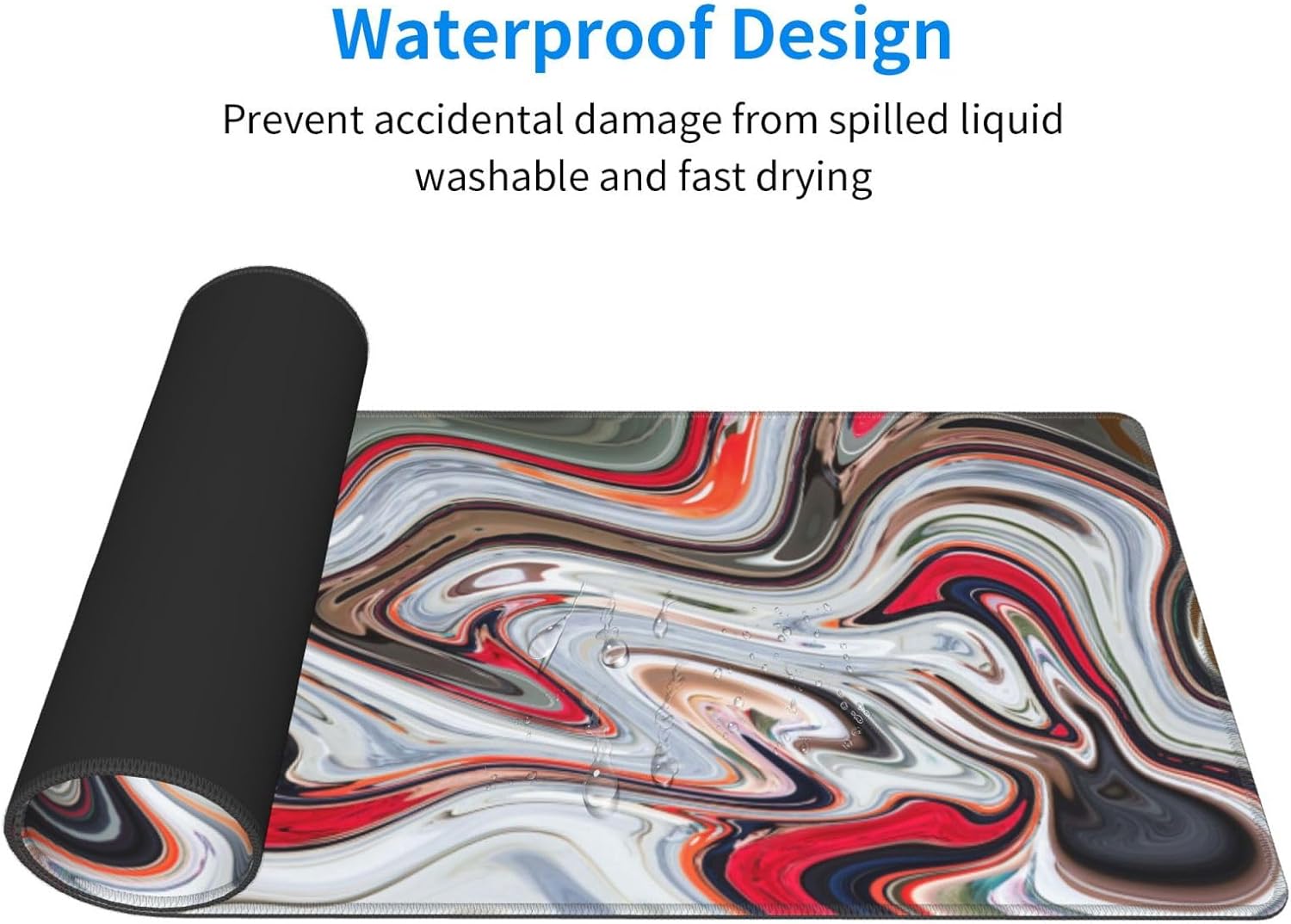 Red Topographic Contour Map Liquid Wave Topography Geography Gaming Mouse Pad 31.5 X 11.8 Inch XL Extended Large Keyboard Non-Slip Rubber Base with Stitched Edges for Home Office 16 71CGz5mWiuL. AC SL1500 - northernschoolofshiatsu.co.uk