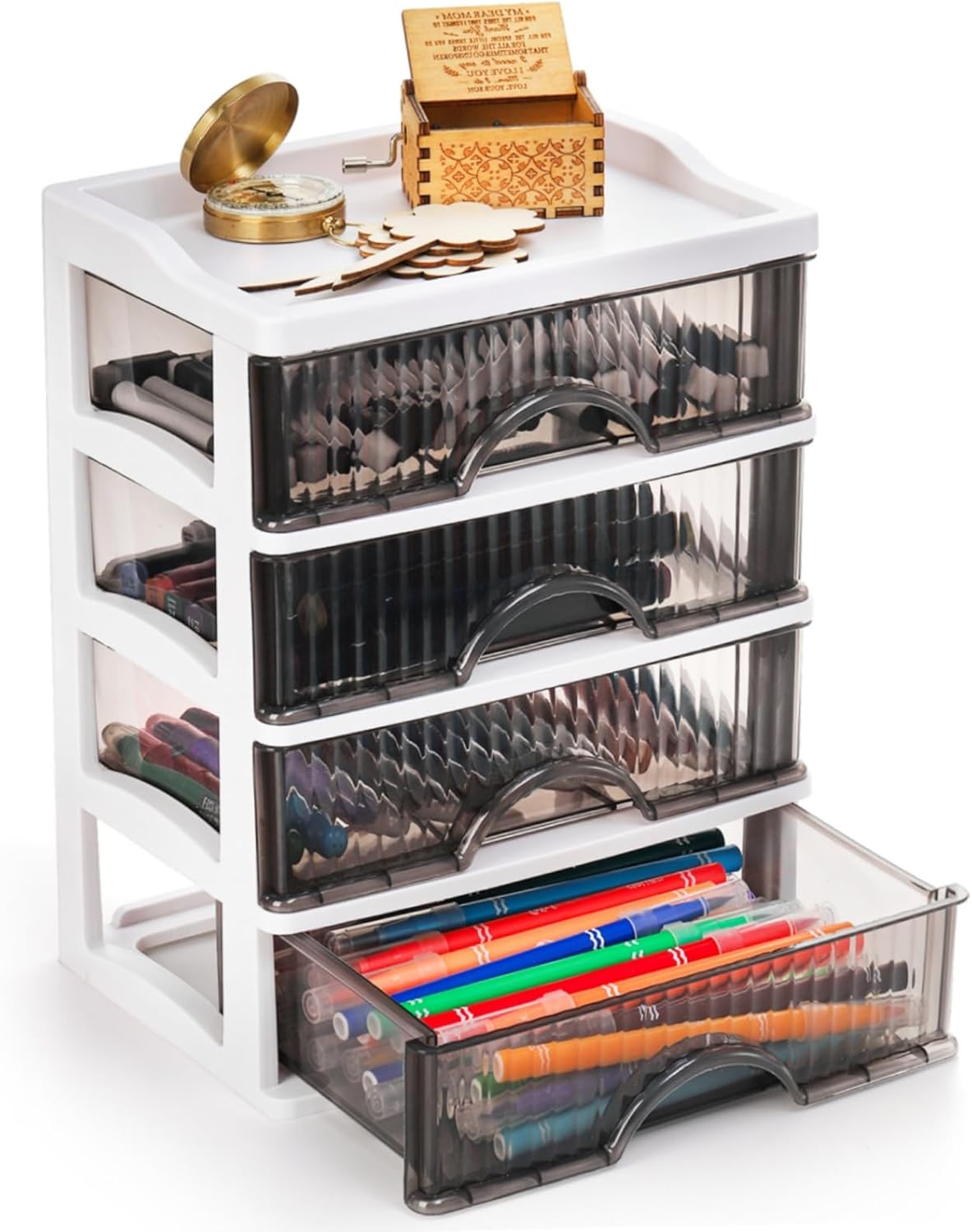 Desk Organizer with 4 Drawers, Plastic Desk Storage Box, Desktop Storage Unit for Office Home Art Supplies, Bathroom, Countertop, Study, Makeup Stationary Organizer 1 71CUoffp44L. AC SL1500 - northernschoolofshiatsu.co.uk