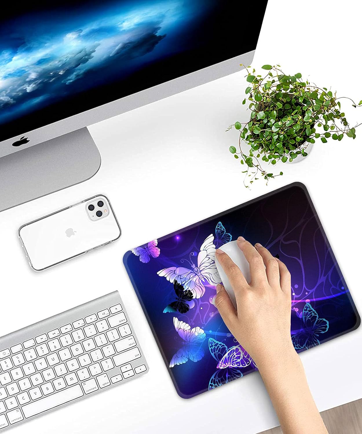 Britimes Gaming Mouse Pad, Art Butterflies Square Mousepads Portable Non-Slip Rubber Base Office Decor Wireless Mouse Pad for Gaming, Working, Studying 8 71CV4m0UMfS. AC SL1500 - northernschoolofshiatsu.co.uk