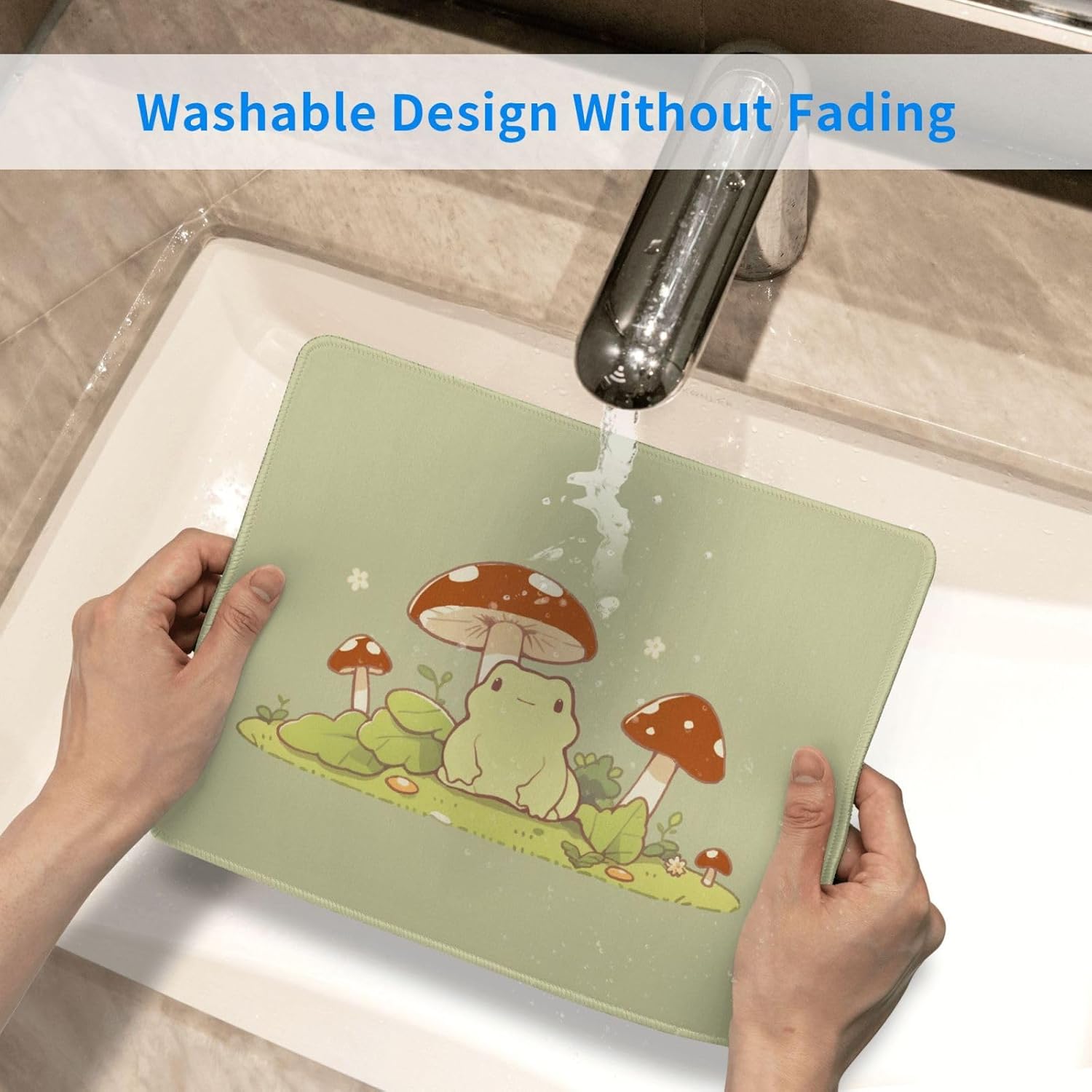 01 Cute Mushroom Mouse Pad - Green, Frog - Cottagecore, Fairycore Theme - 8.3 x 10.3 Inches 5 71CkPK02FmL. AC SL1500 - northernschoolofshiatsu.co.uk
