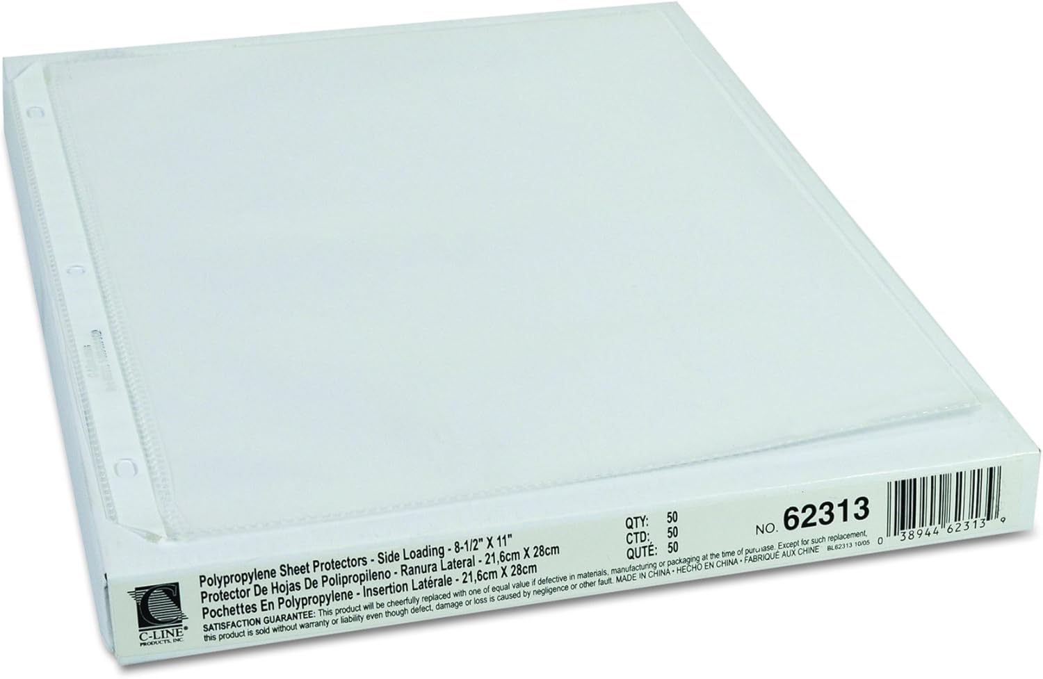 C-Line Side Loading Polypropylene Sheet Protectors, Clear, 2", 11 x 8.5, 50/Box 3 - northernschoolofshiatsu.co.uk
