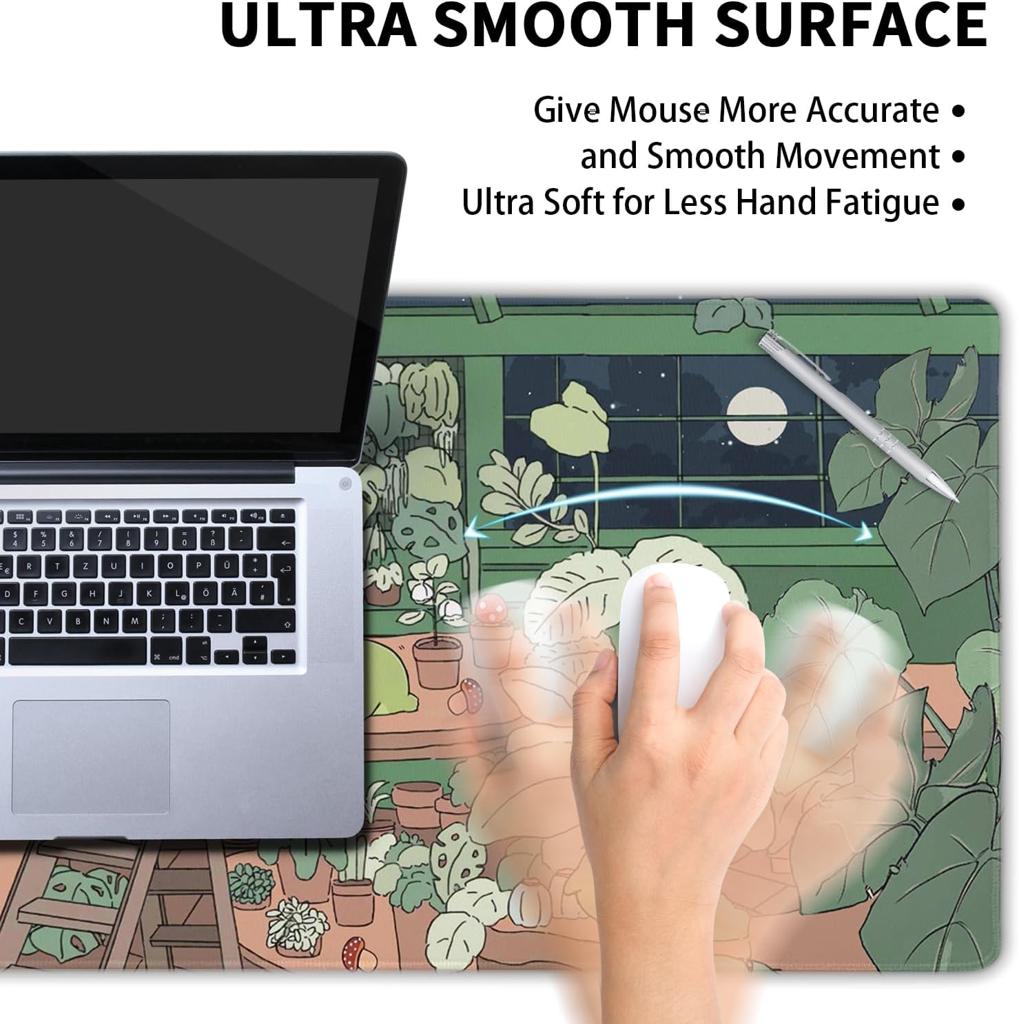Cute Frog Mouse Pad Kawaii Extended Desk Mat Green Large XL Mousepad Non-Slip Rubber Base Stitched Edge Long Keyboard Pad for Desk Gaming Laptop Desktop,31.5×11.8 Inch 14 71EGCQnccaL. AC SL1500 - northernschoolofshiatsu.co.uk
