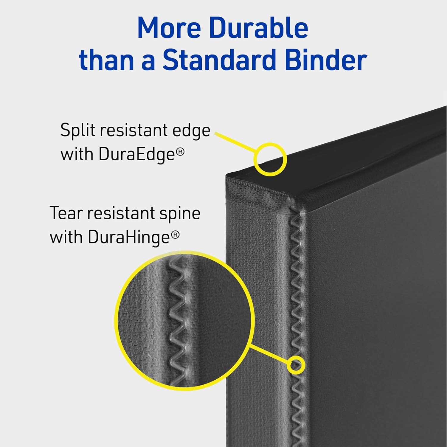 Avery Heavy-Duty View 3 Ring Binder, 1 Inch One Touch Slant Rings, 250-Sheet Capacity, DuraHinge, 1.4 Inch Wide Spine, Customizable Clear Cover and Spine, 1 Dark Gray Binder (79865) 2 71EISDh7RFL. AC SL1500 - northernschoolofshiatsu.co.uk