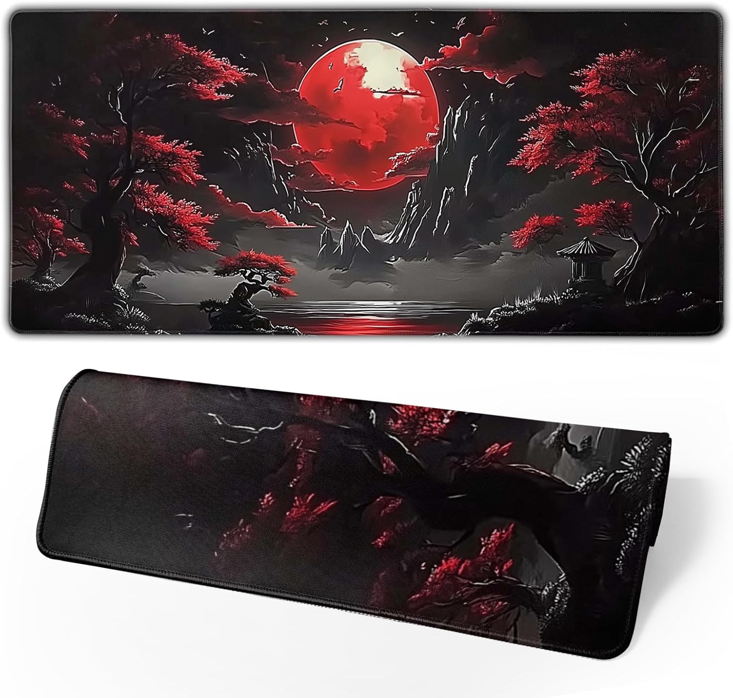 Large Floral Mouse Pad Extended Gaming Mousepad 31.5"x11.8" Vintage Aesthetic Black Desk Mat Flower Mouse Pad Plant Wildflower Mousepad XXL Laptop Computer Keyboard Mats for Desk Office 368 71EIiZrivzL. AC SL1500 - northernschoolofshiatsu.co.uk