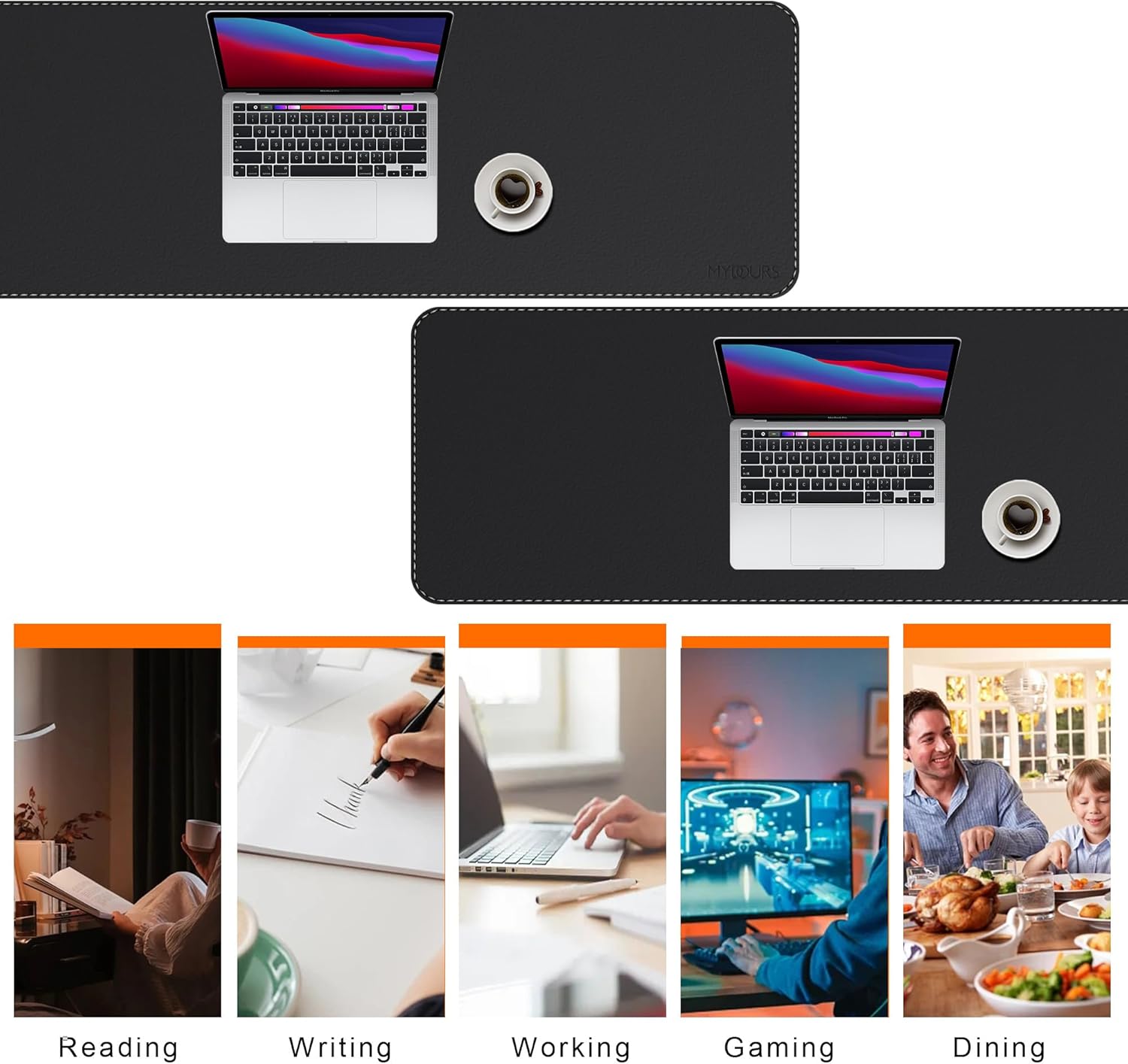 Mydours Cork & PU Leather Desk Mat, 40" x 20" Large Gaming Mouse Pad XL, Dual-Sided Portable Desk Pad Blotter, Keyboard Computer Desktop Protector for Gift Office Home (Brown) 114 71EZquLkk3L. AC SL1500 - northernschoolofshiatsu.co.uk