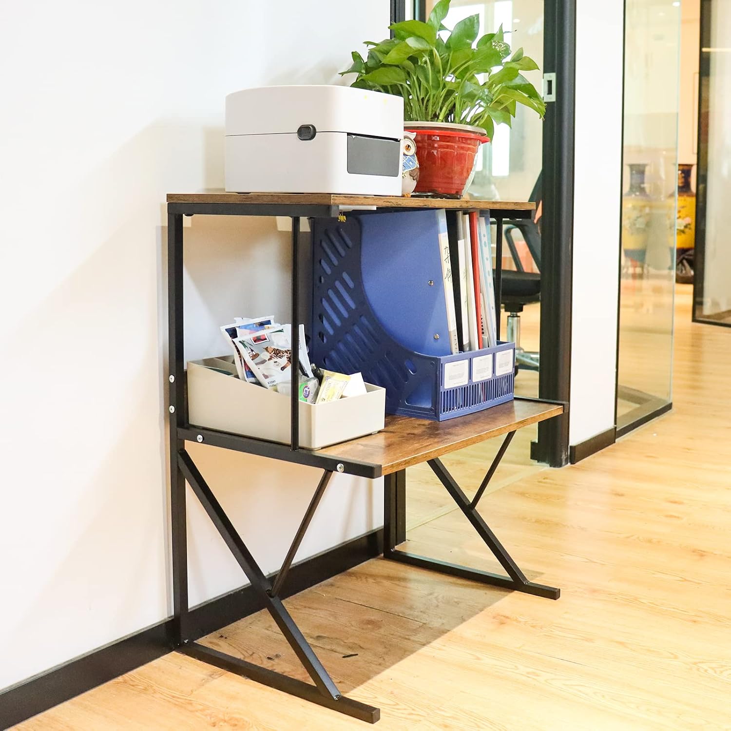 aboxoo Printer Stand for Desk, Desktop Printer Shelf Large 3-Tier Multi-Purpose Office Organization Shelves for Home Office, Rustic Brown 36 71EecXNFvHL. AC SL1500 - northernschoolofshiatsu.co.uk