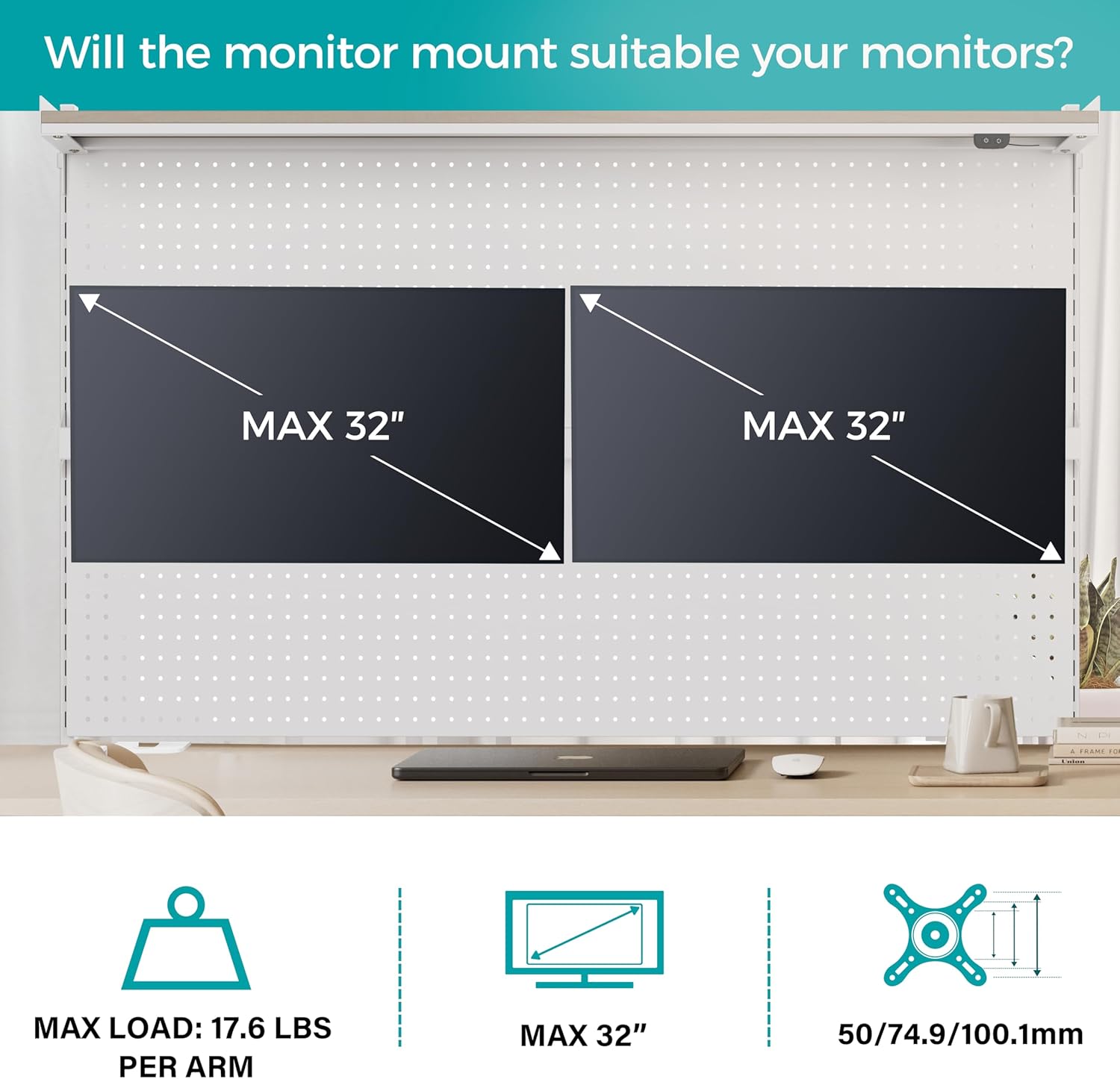 EUREKA ERGONOMIC Pegboard with Dual Monitor Stand,Steel Pegboard for Desk,Computer Accessories for Office, Privacy Panel for Gaming Desk, 4 Accessories Modular Hanging,43 x 34inch, Black 30 71EliCYJt2L. AC SL1500 - northernschoolofshiatsu.co.uk