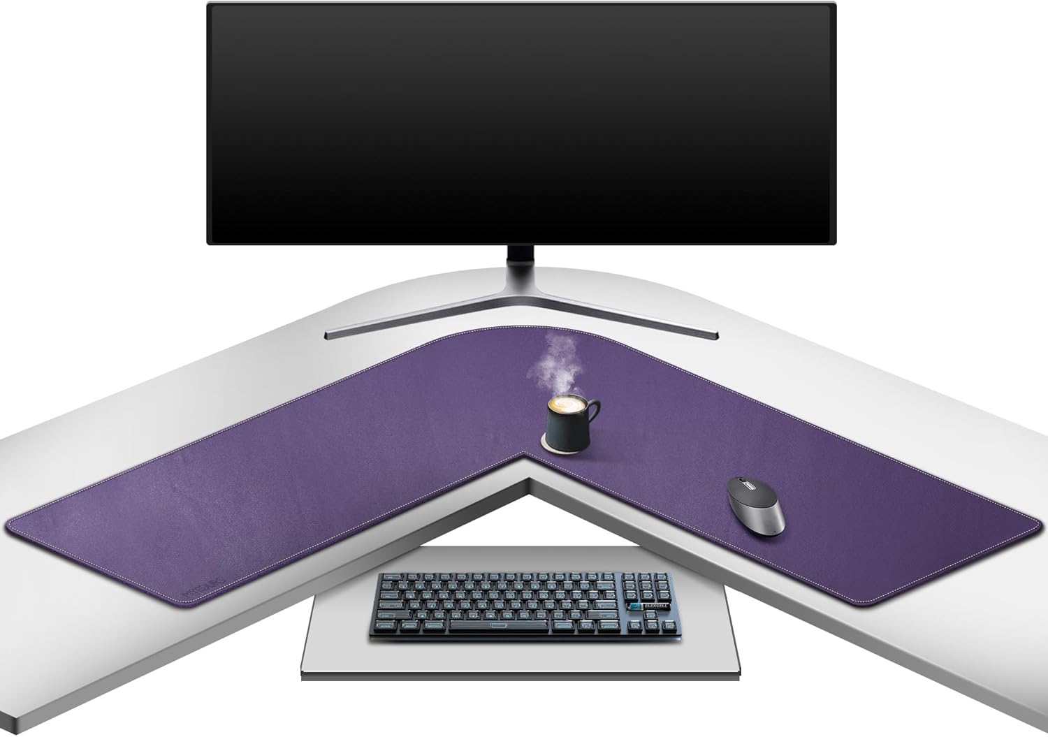 Mydours L-Shape Desk Pad, (38"+38) x 13" Large PU Leather Corner Desk Mat Blotter, XXL Large Waterproof Gaming Mouse Pad, Desktop Protector for Computer Keyboard Home Office (Black) 51 71EtND4KvuL. AC SL1500 - northernschoolofshiatsu.co.uk