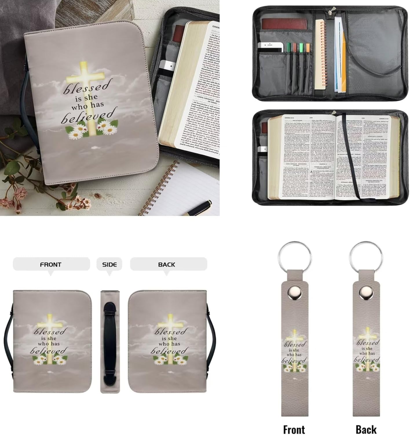 Kuiaobaty Leather Bible Cover with Handle Carrying Bible Case Church Bag Bible Protective Tote with Matched Leather Keychain for Adults Kids Youth God is Within Her She Will Not Fall 208 71FUI5Xsw0L. AC SL1500 - northernschoolofshiatsu.co.uk