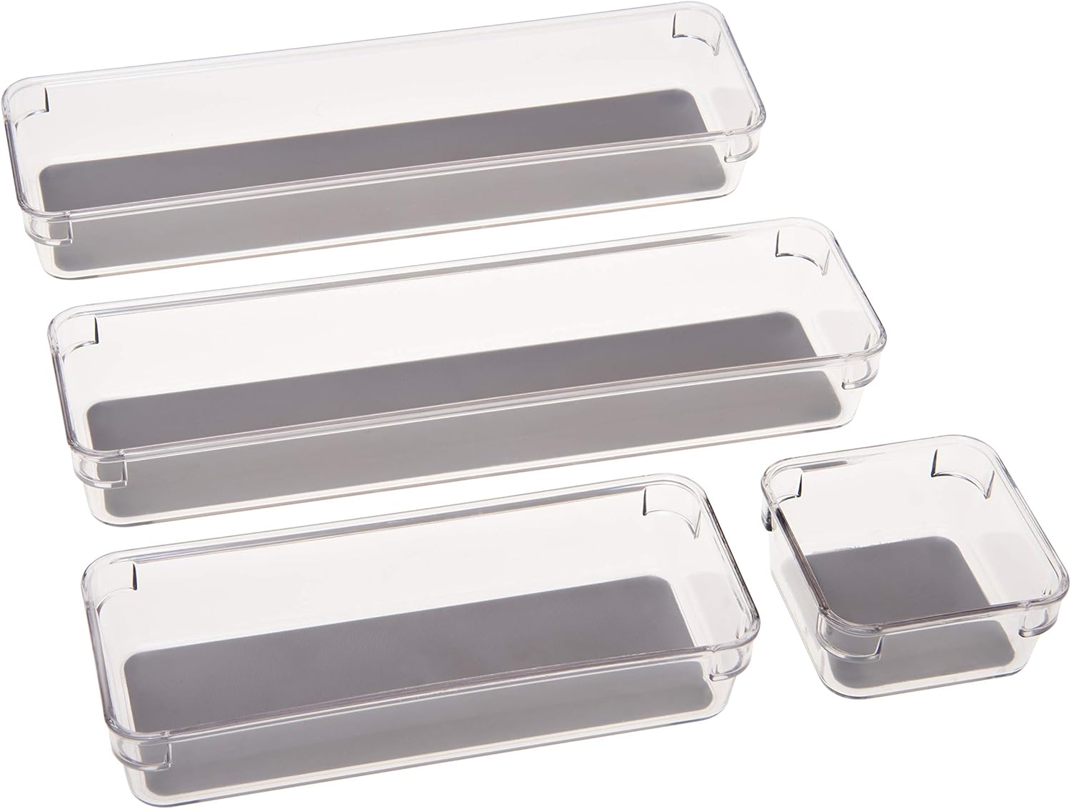 Simplify 4 Piece Multipurpose Drawer Organizers | Bathroom | Vanity | Cosmetic & Jewelry Storage | Kitchen | Clear 1 71FaOLLrq0L. AC SL1500 - northernschoolofshiatsu.co.uk