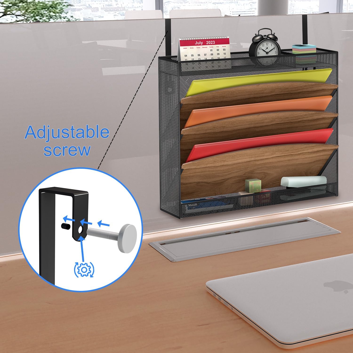LUCYCAZ Wall File Organizer, 5 Tier Wood Hanging File Organizer, 3 Pockets File Holder with 2 flat Trays, Wall Organizer for Office Home, Black 5 71FdycCl5pL. AC SL1500 - northernschoolofshiatsu.co.uk