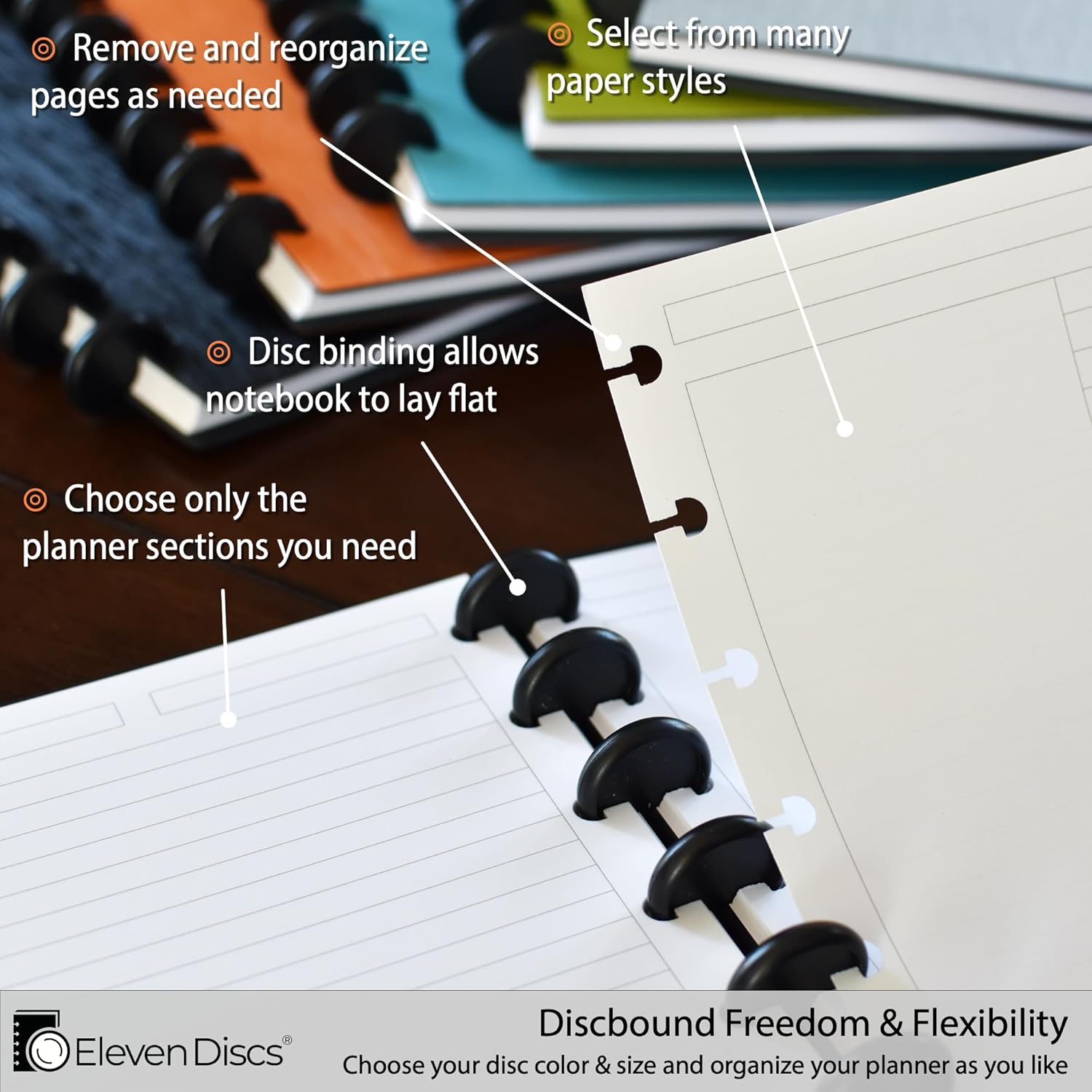¾-Inch Black Plastic Discbound Expansion Discs for Custom Notebook and Planner - Compatible with Circa, Arc, TUL (Set of 22) 6 71FsgXlwINL. AC SL1500 - northernschoolofshiatsu.co.uk