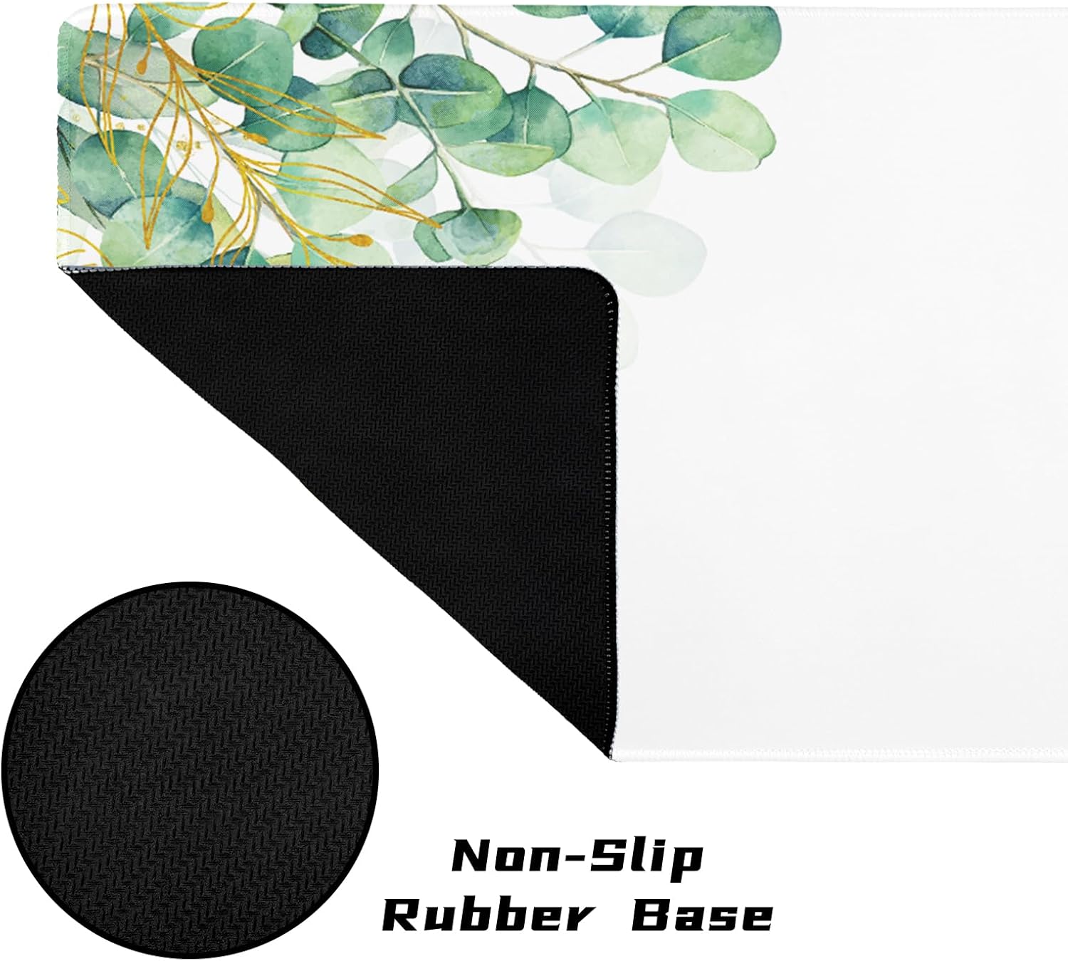 Large Mouse Pad Gaming Extended Desk Pad with Stitched Edge and Non-Slip Rubber Base Keyboard Pad for Laptop Office and Home 31.5 X 11.8 Inch,Eucalyptus Leaves 26 71Grg4ztkXL. AC SL1500 - northernschoolofshiatsu.co.uk