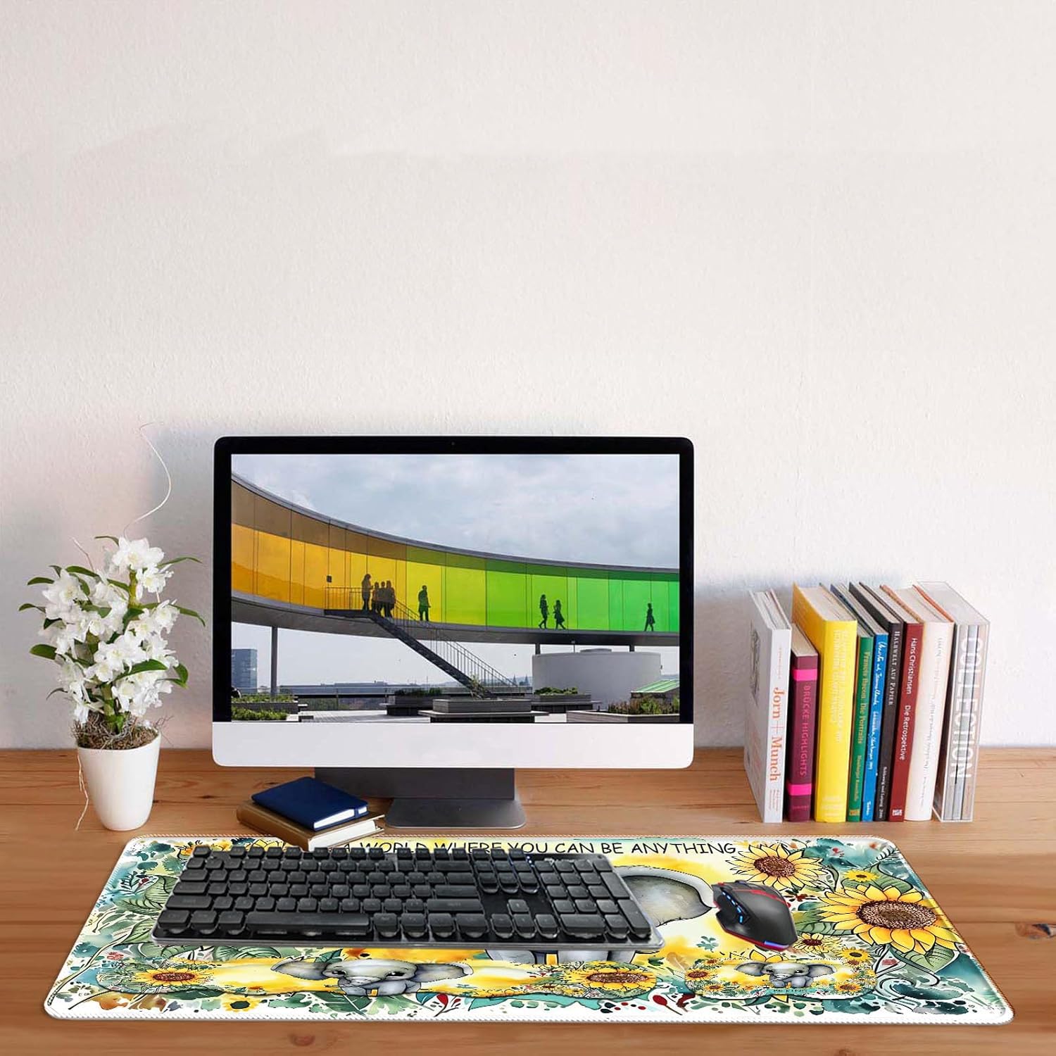 Keyboard Mouse Pad Set,Large Desk Pad+Keyboard Wrist Rest+Mouse Pad Wrist Support+Coaster,Easy Typing Pain Relief Non-Slip Mousepad Wrist Support Mousepad Home Office,Colorful Bird Feathers 32 71Guo23QatL. AC SL1500 - northernschoolofshiatsu.co.uk