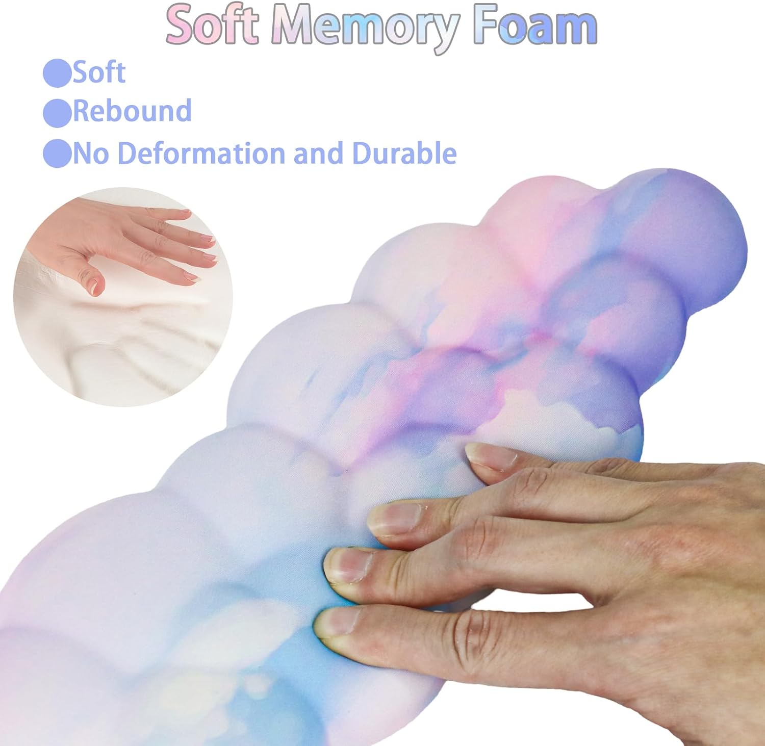 Cloud Mouse Pad and Keyboard Wrist Rest Set,4 Pcs Pink Ergonomic Arm Support for Computer Desk,Cute Palm Resting Cushion with Mousepad & Coaster | Office Computer Laptop Typing Pain Relief 23 71H3AbJABfL. AC SL1500 - northernschoolofshiatsu.co.uk