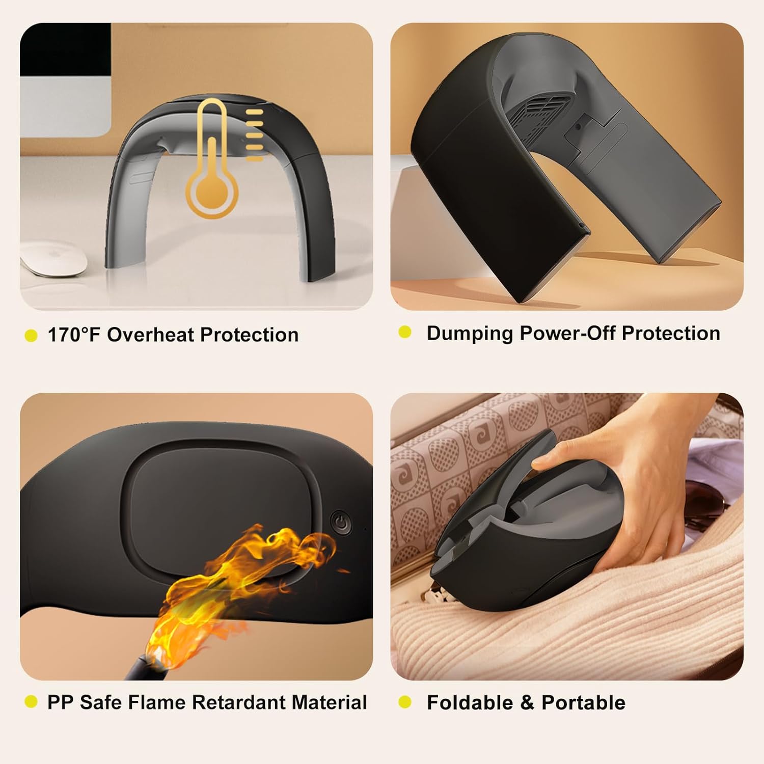 Desk Mouse Pad Hand Warmer Super Quiet, 110v 100w Heated Mouse Pad Hand Warmer, Personal Desk Heater Energy Efficient Ceramic Office with Thermostat Low Wattage - Black 6 71H9kcJtGXL. AC SL1500 - northernschoolofshiatsu.co.uk