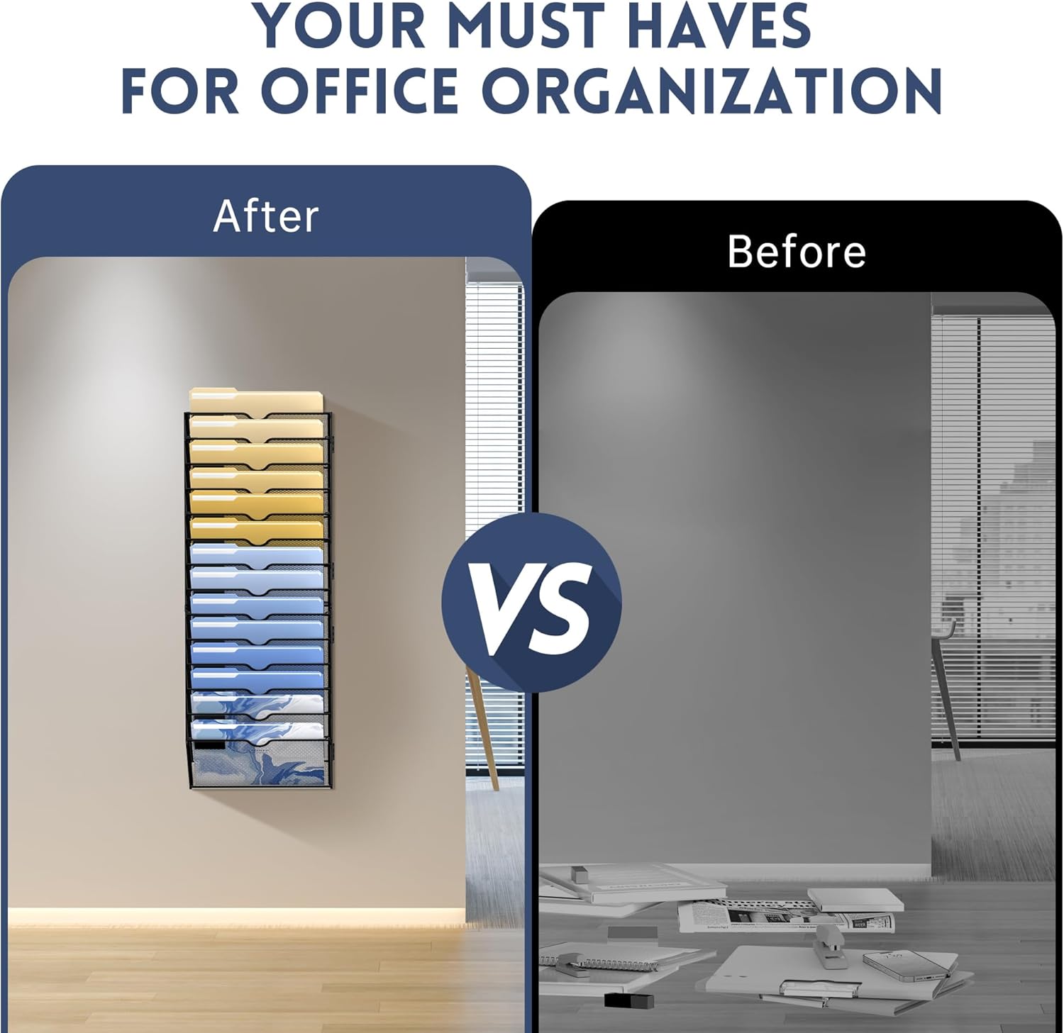 DALTACK Wall File Organizer, 14 Tier Hanging File Organizer, Mail Organizer Wall Mounted for Papers Folders Clipboard Magazine, Office Cubicle Organization & Storage, Assembly Needed, Mesh Black 6 71HRgRn8LnL. AC SL1500 - northernschoolofshiatsu.co.uk