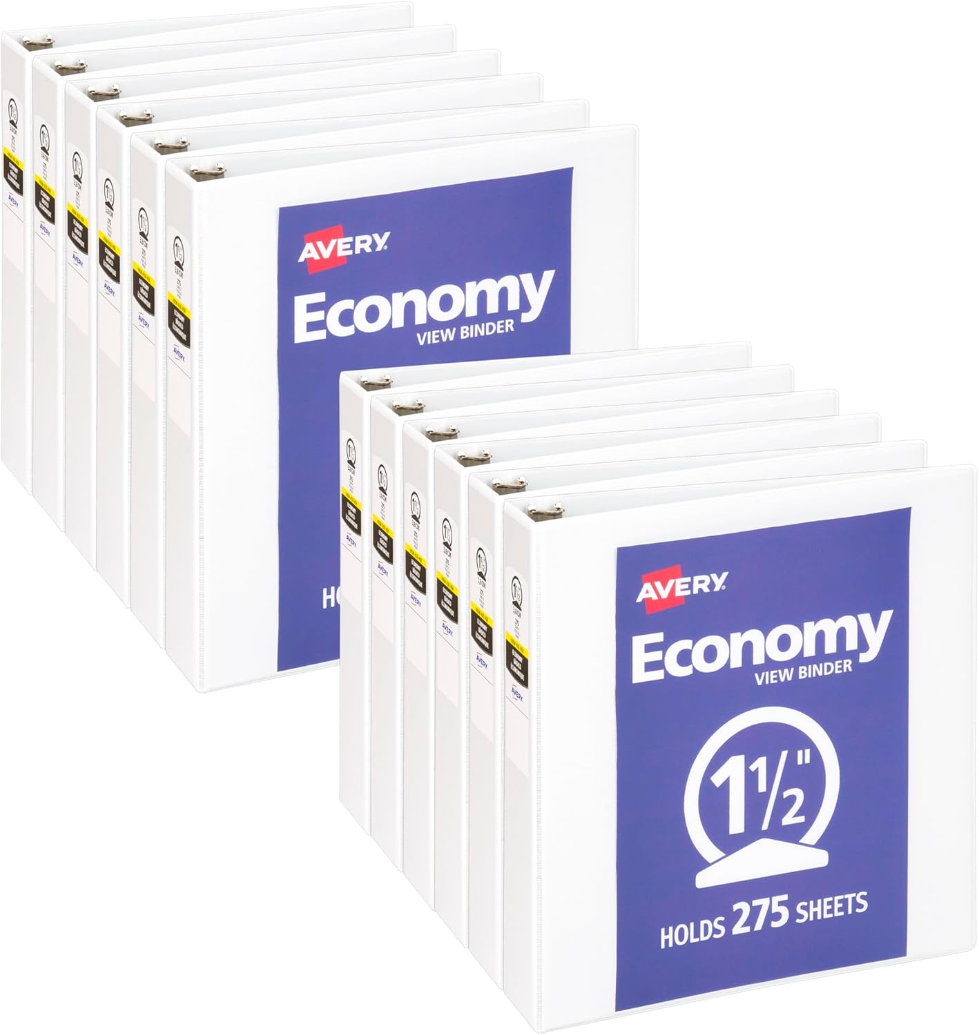 Avery Economy View 3 Ring Binder, 1" Round Rings, 1 White Binder (05711) 55 71IPgUwlFiL. AC SL1500 - northernschoolofshiatsu.co.uk