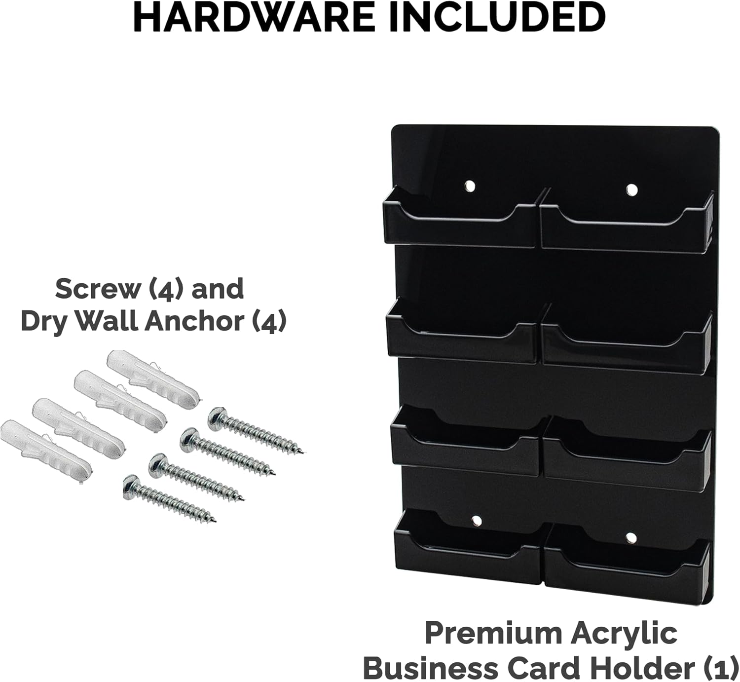 Marketing Holders Wall Business Card Holder with Hanging Hardware for 3.5" x 2" Gift Cards Clear Acrylic 4 Slot Display for Retail Stores and Tradeshows and Expos 30 71Ir0q9Z4XL. AC SL1500 - northernschoolofshiatsu.co.uk