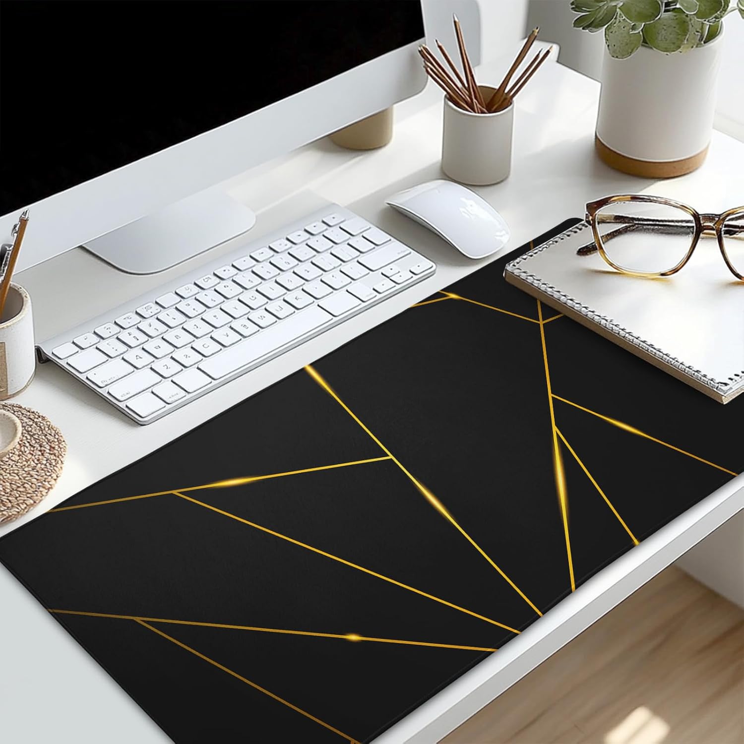 Large Floral Mouse Pad Extended Gaming Mousepad 31.5"x11.8" Vintage Aesthetic Black Desk Mat Flower Mouse Pad Plant Wildflower Mousepad XXL Laptop Computer Keyboard Mats for Desk Office 68 71JESdlTrmL. AC SL1500 - northernschoolofshiatsu.co.uk