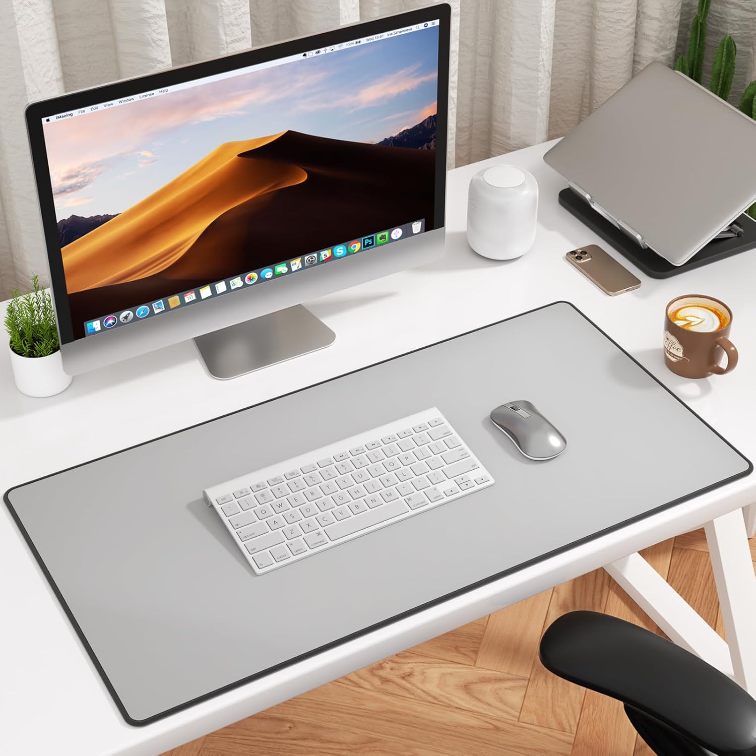 KTRIO Large Gaming Mouse Pad with Superior Micro-Weave Cloth, Extended Desk Mousepad with Stitched Edges, Non-Slip Base, Water Resist Keyboard Pad for Gamer, Office & Home, 31.5 x 11.8 in, Black 58 71JH8vK8fFL. AC SL1500 - northernschoolofshiatsu.co.uk