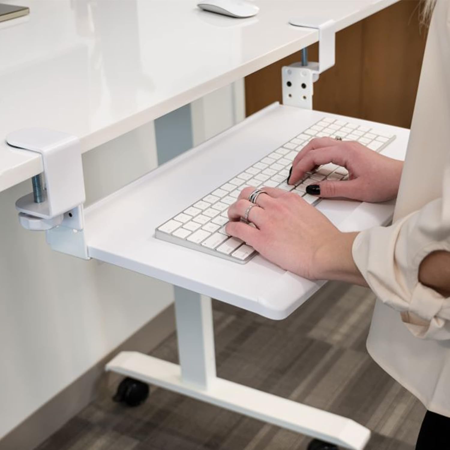 Stand Up Desk Store Large Clamp-On Retractable Adjustable Height Under Desk Keyboard Tray | for Desks Up to 1.5" (Large, 33" Wide) 32 71JLtPHue8L. AC SL1500 - northernschoolofshiatsu.co.uk