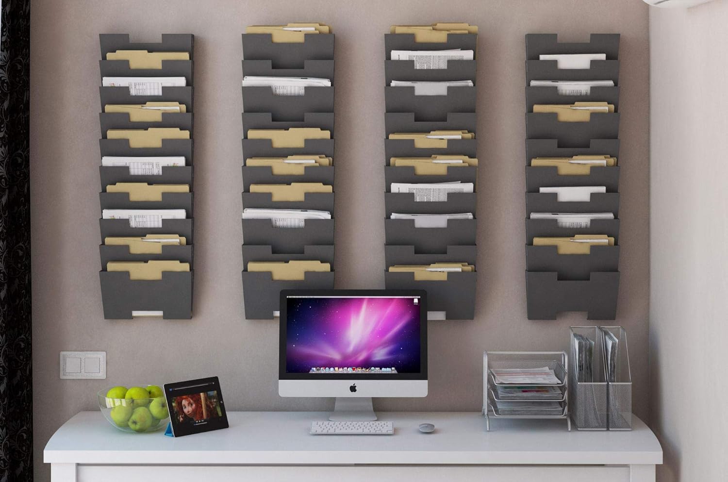 Gray Wall Mount Steel Vertical File Organizer Holder Rack 10 Sectional Modular Design Wider Than Letter Size 13 Inch Multi-Purpose Organize Display Magazines Sort Files and Folders 4 71JOGgF+dqL. AC SL1500 - northernschoolofshiatsu.co.uk