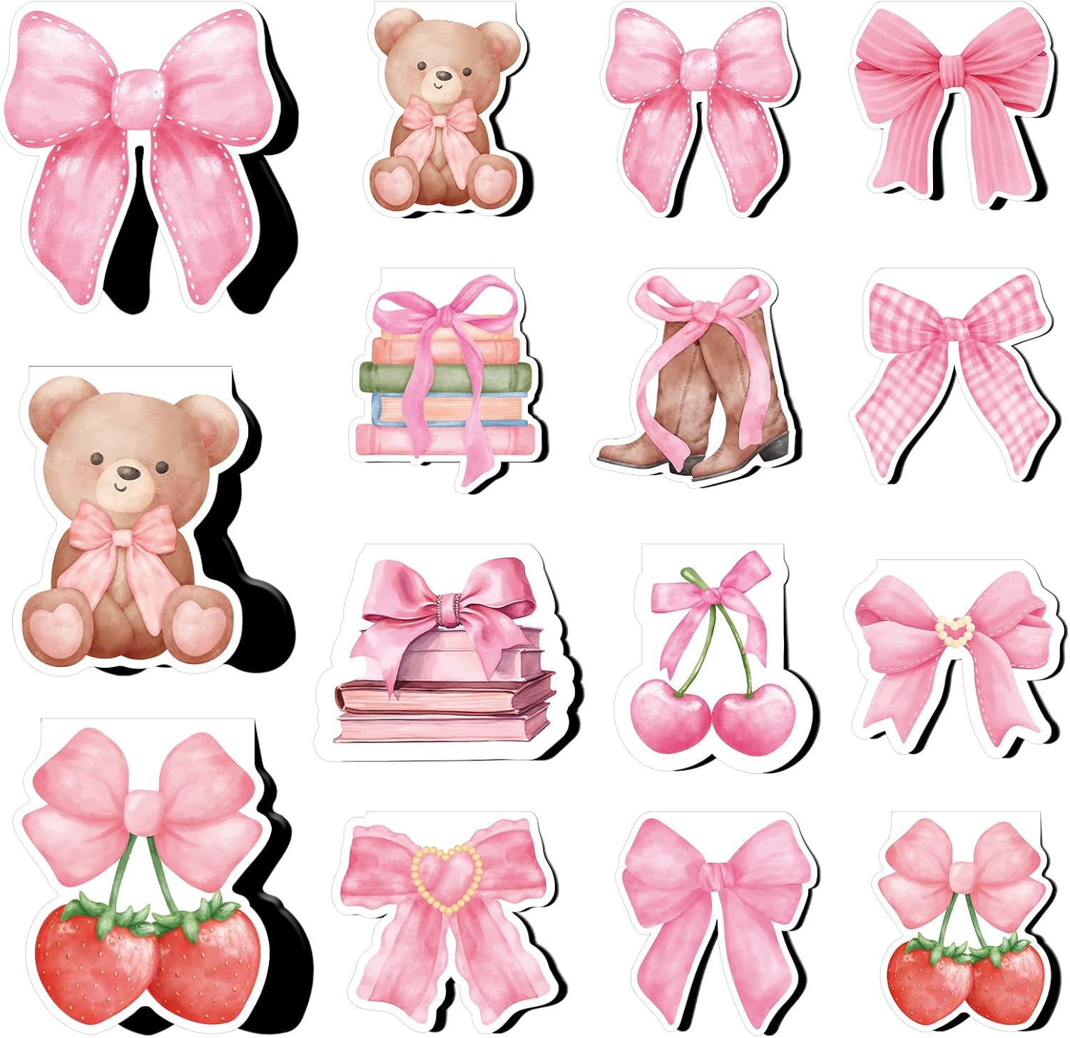 Pink Coquete Bows Magnetic Bookmarks - Wxiben 12 Pcs Pink Bow Magnetic Bookmark Strawberry Bear Book Mark Magnets Cowgirl Boot Book Markers Page Clip Gift for Teen Girls Book Lovers Students Reading 1 71JV6lChlEL. AC SL1500 - northernschoolofshiatsu.co.uk