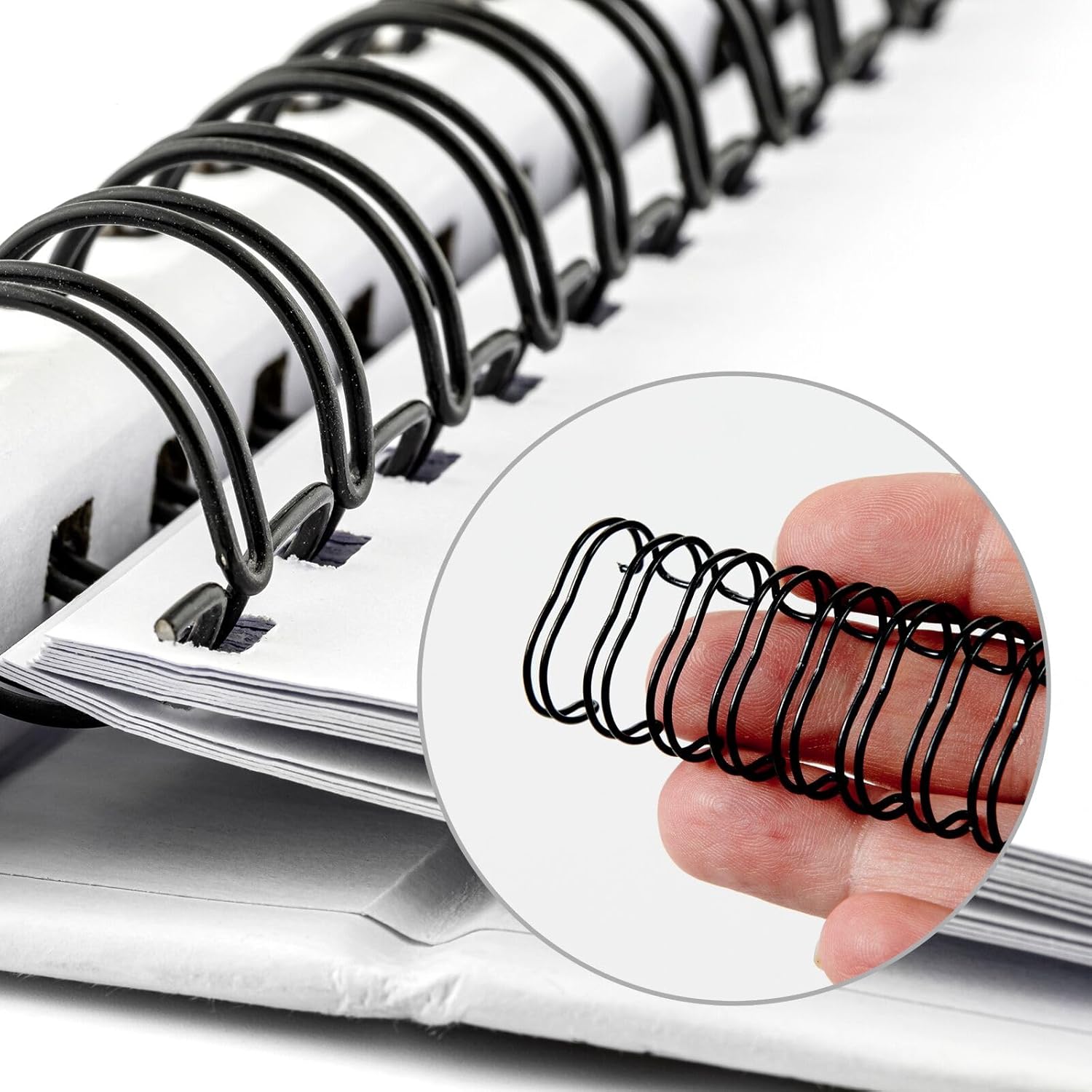 HOUYEE 3/8 Inch Twin Loop Wire Binding Spines,60 Sheet Capacity,100 Pack, 3:1 Pitch, 32 Holes,for Letter Sized Paper,Black Color 3 71Jj6fBVZlL. AC SL1500 - northernschoolofshiatsu.co.uk