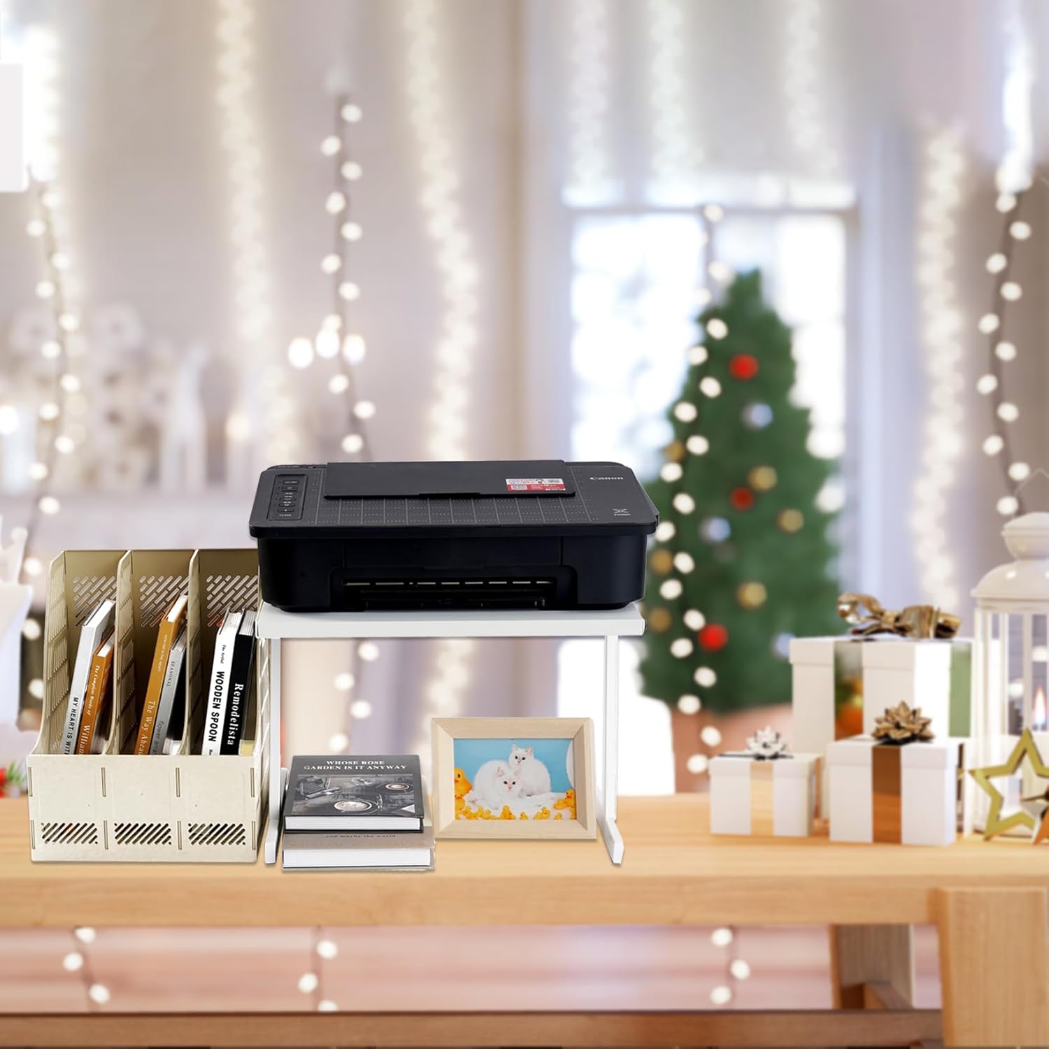 Versatile Printer Stand with Storage Portable Home Office Space-Saving Desktop Organizer Durable and Practical White 5 71KK 4oQA7L. AC SL1500 - northernschoolofshiatsu.co.uk