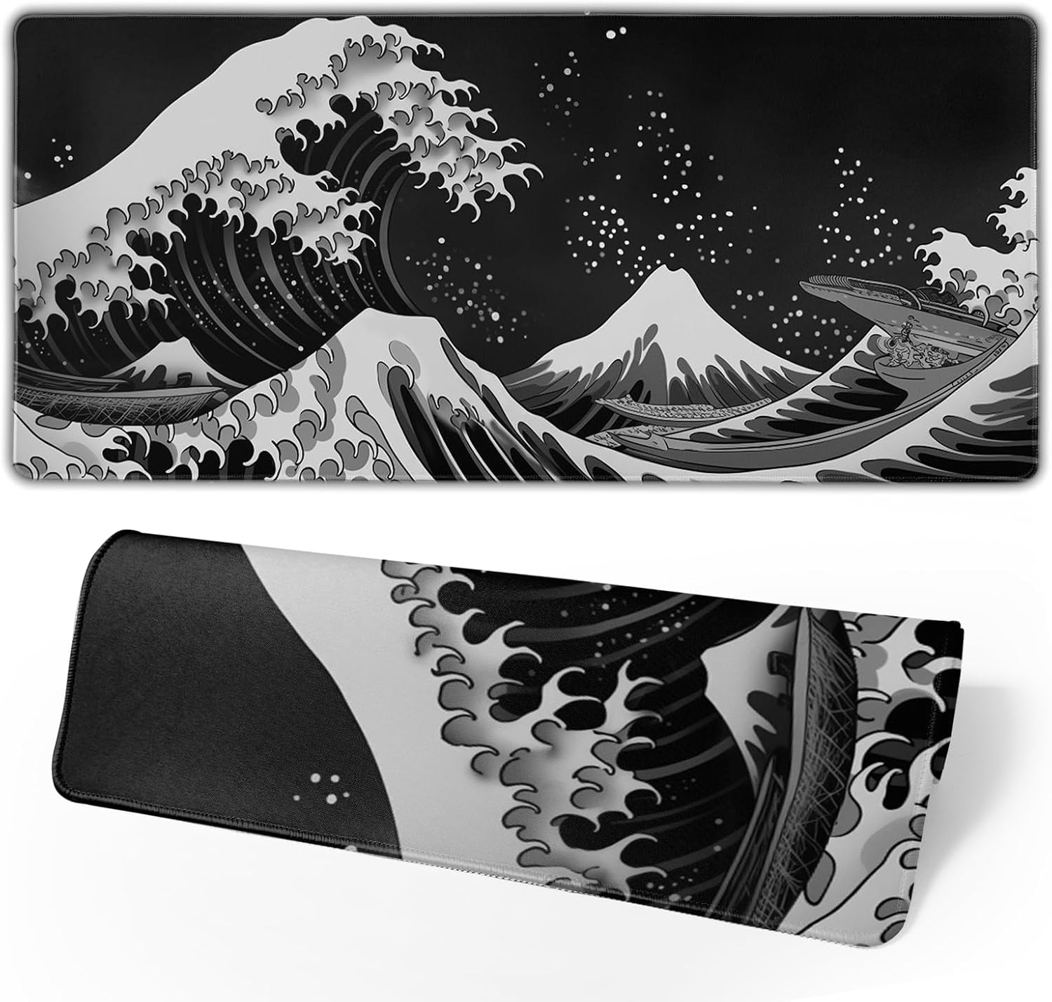 Black and White Mouse Pad 31.5”x11.8” Geometric Design Extended Large Mousepad Keyboard Mouse Mat Desk Pad Non-Slip Rubber Base Stitched Edge Large XXL Mousepad for Gaming Laptop Computer Desktop 185 71KV9gzcUKL. AC SL1500 - northernschoolofshiatsu.co.uk