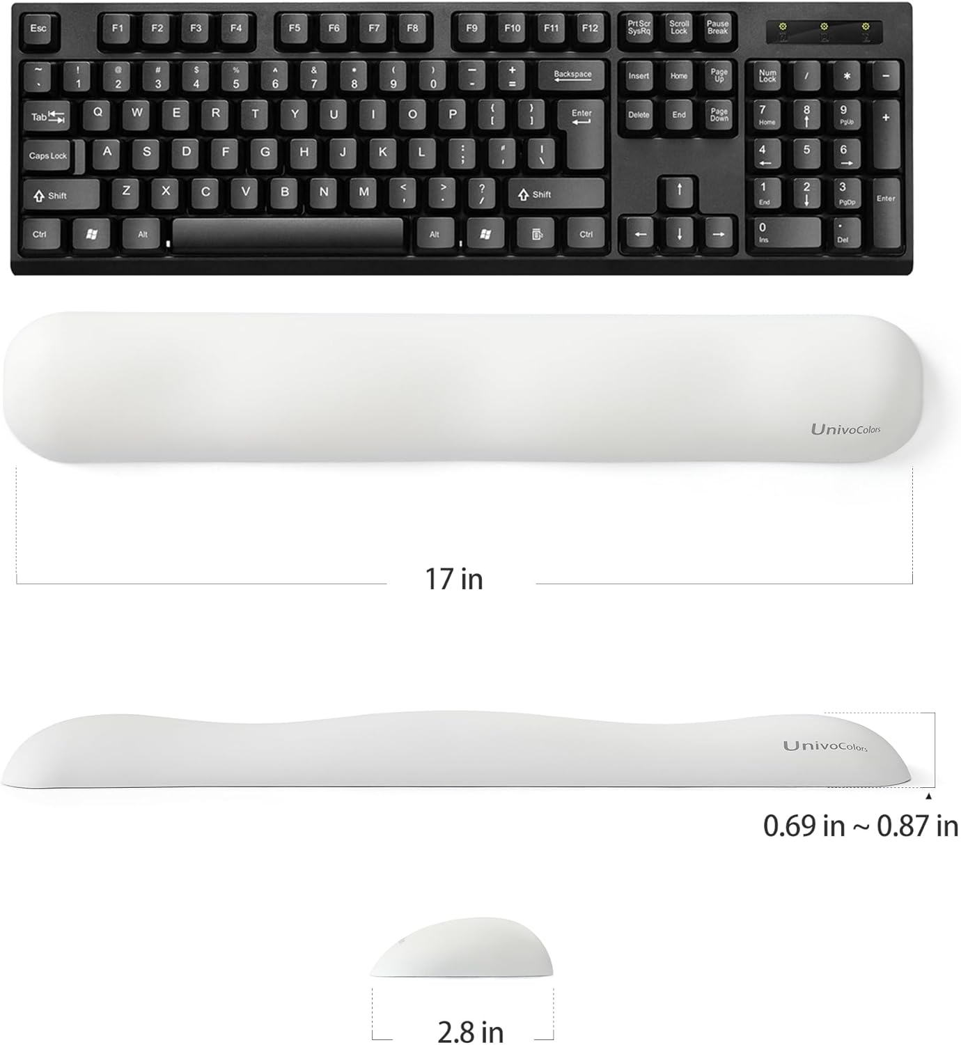 UnivoColors Design-Wave Set of Keyboad Wrist Rest & Mouce Pad,Artificial Sheepskin+Memory Foam+Ergonomic+Anti-Slip Gel, Resilience Support During Work and Gaming,Keyboard Accessory,White 127 71KnJZ2uVbL. AC SL1500 - northernschoolofshiatsu.co.uk