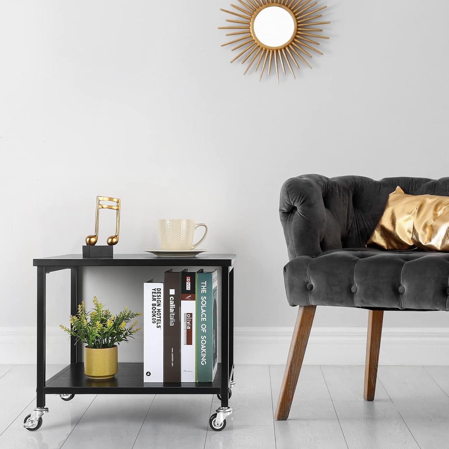 Under Desk Printer Stand Small Printer Table with Storage Shelf 2 Tier Rolling Printer Stand Rack with Lockable Wheels for Office Home Scanner Printer (Black) 6 71L2RNuwlhL. AC SL1500 - northernschoolofshiatsu.co.uk
