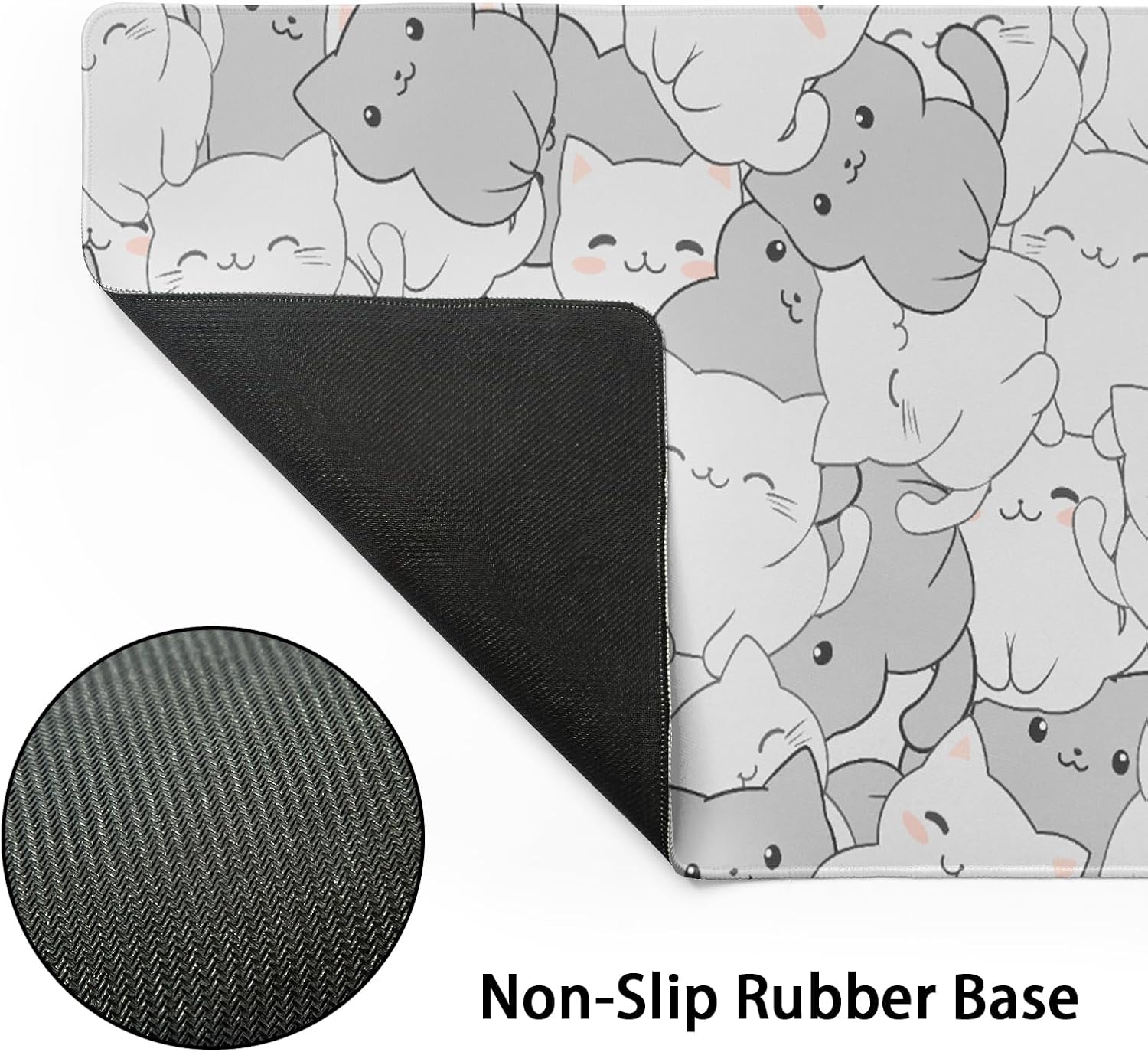 Large Floral Mouse Pad Extended Gaming Mousepad 31.5"x11.8" Vintage Aesthetic Black Desk Mat Flower Mouse Pad Plant Wildflower Mousepad XXL Laptop Computer Keyboard Mats for Desk Office 150 - northernschoolofshiatsu.co.uk