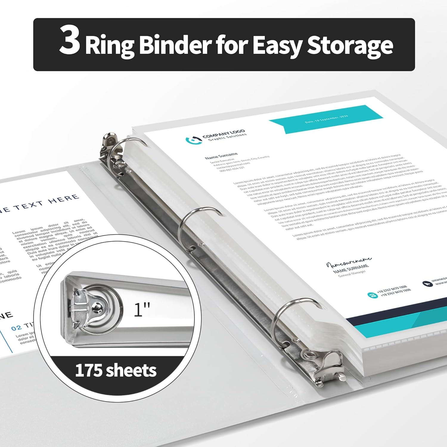 GNL 2 Inch Binder 3 Ring Economy, Round Ring, Clear View Binder Three Ring PVC-Free & Non-Stick for School or Office Supplies, White - Gray, 8 Packs 4 71LCnVGjzFL. AC SL1500 - northernschoolofshiatsu.co.uk