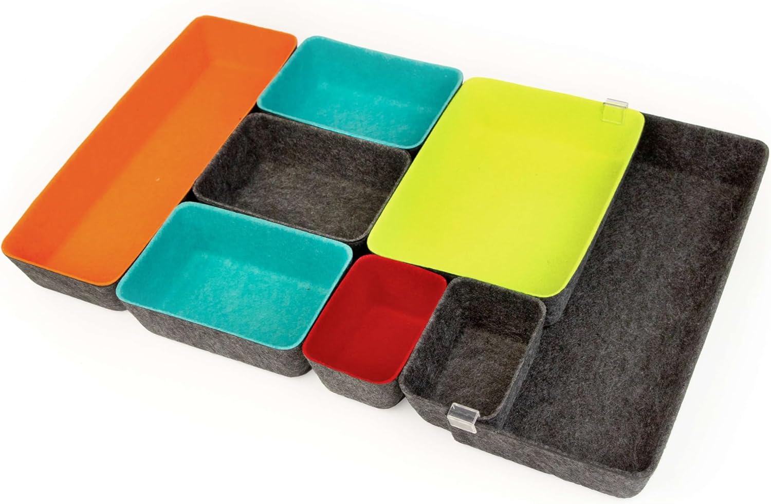 Three by Three Seattle Felt·Like·It! Felt Bins for Office, Crafts, Classroom, Living Room, Bedroom: Charcoal, Set of 8 26 71LEsDmSRkL. AC SL1500 - northernschoolofshiatsu.co.uk