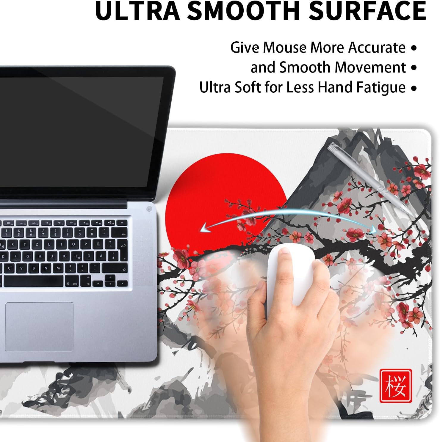 Large Floral Mouse Pad Extended Gaming Mousepad 31.5"x11.8" Vintage Aesthetic Black Desk Mat Flower Mouse Pad Plant Wildflower Mousepad XXL Laptop Computer Keyboard Mats for Desk Office 381 71LfXpddl0L. AC SL1500 - northernschoolofshiatsu.co.uk