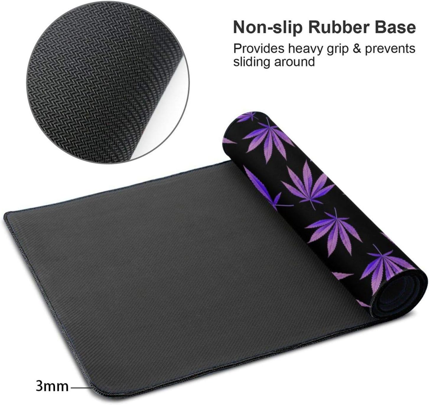 Ganja Marijuana Weed Gaming Mouse Pad, Extended Large Desk Pad Keyboard Mat, Anti-Fray Stitched Edges, Water-Resistant, Anti Slip Mousepad for Men Women 2 71LtAaUsu5L. AC SL1500 - northernschoolofshiatsu.co.uk