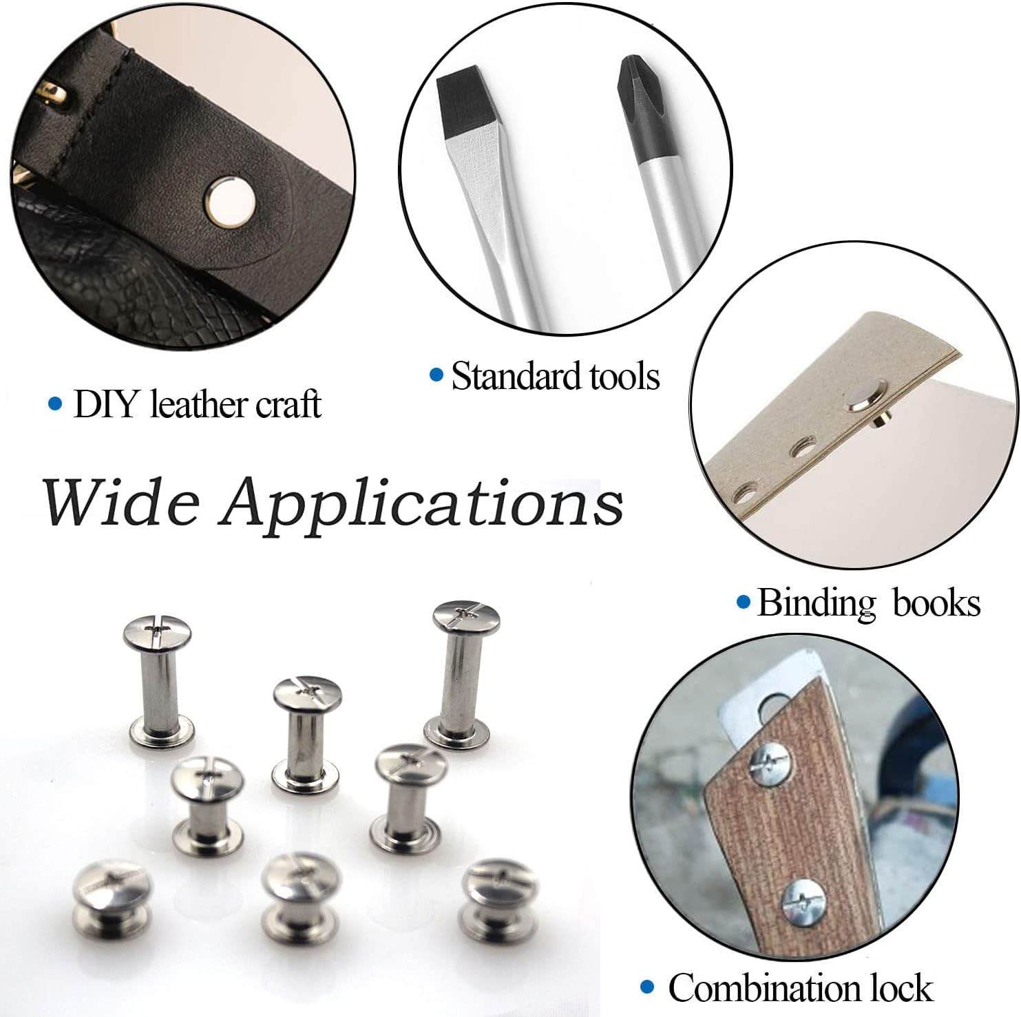 100 Pcs (50 Pair) Gun Black Phillips Chicago Binding Screws Assorted Kits,6 Sizes of Flat Head Rivet Hollow Binding Screws Posts, for Leather Saddles Purses Belt Repair(M5x5/10/15/25/35/45) 98 71MDO5iwaOL. AC SL1500 - northernschoolofshiatsu.co.uk
